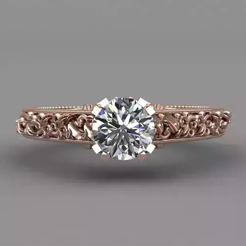 Diamond Ring For Woman 3D Print Model