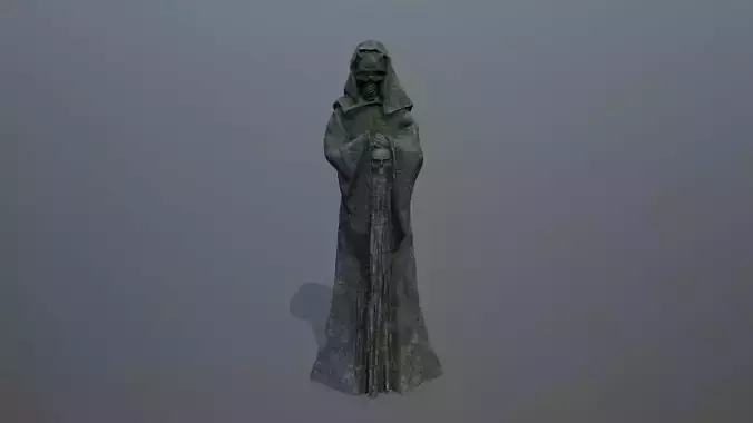 statue Low-poly 3D model statue Low-poly 3D model