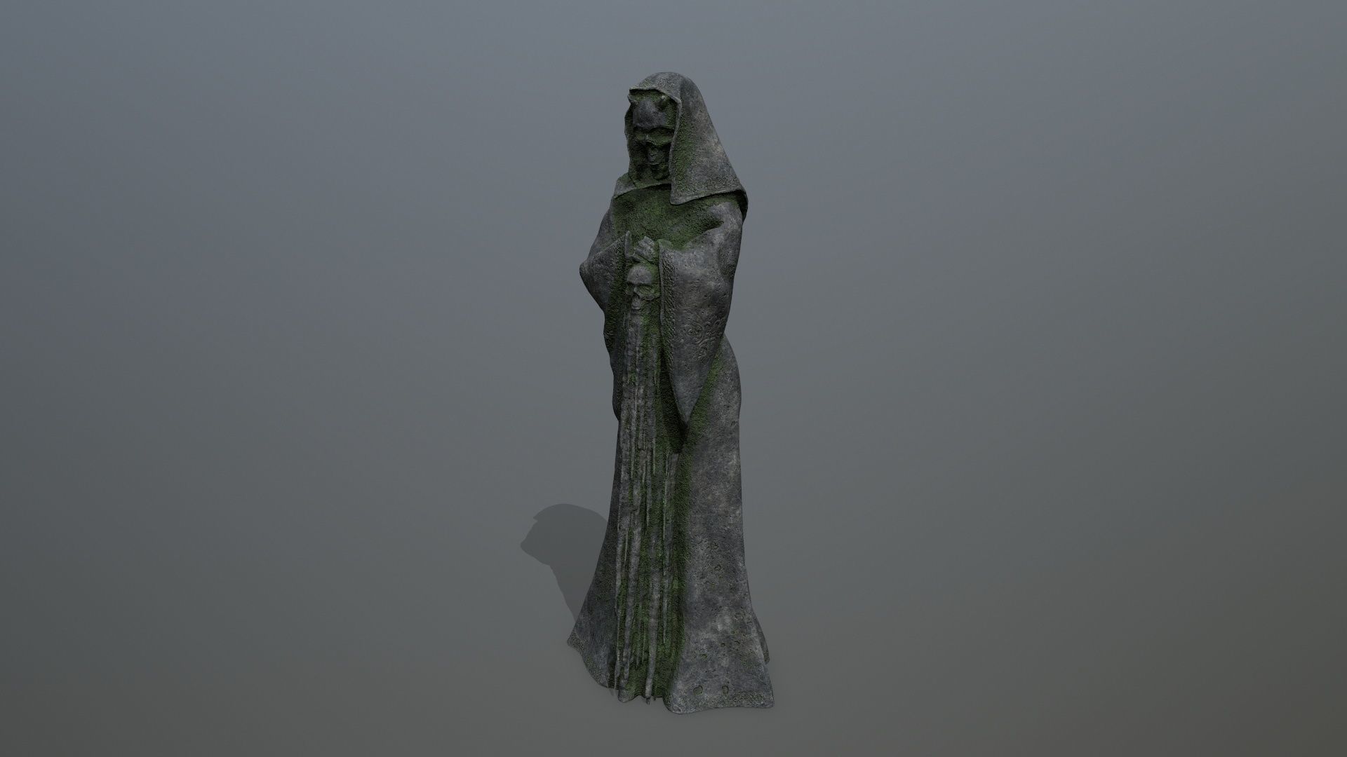 statue Low-poly 3D model_3
