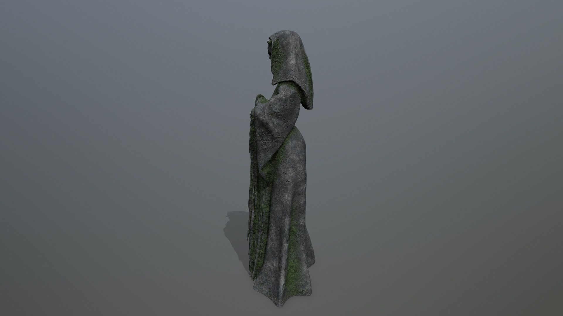 statue Low-poly 3D model_4
