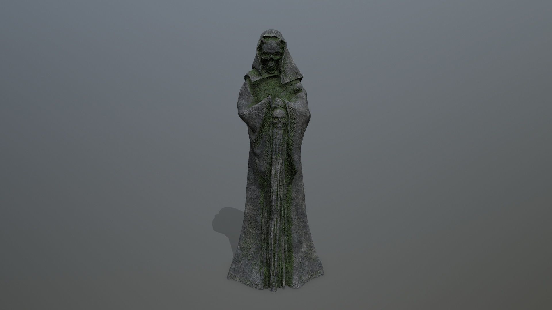 statue Low-poly 3D model_2
