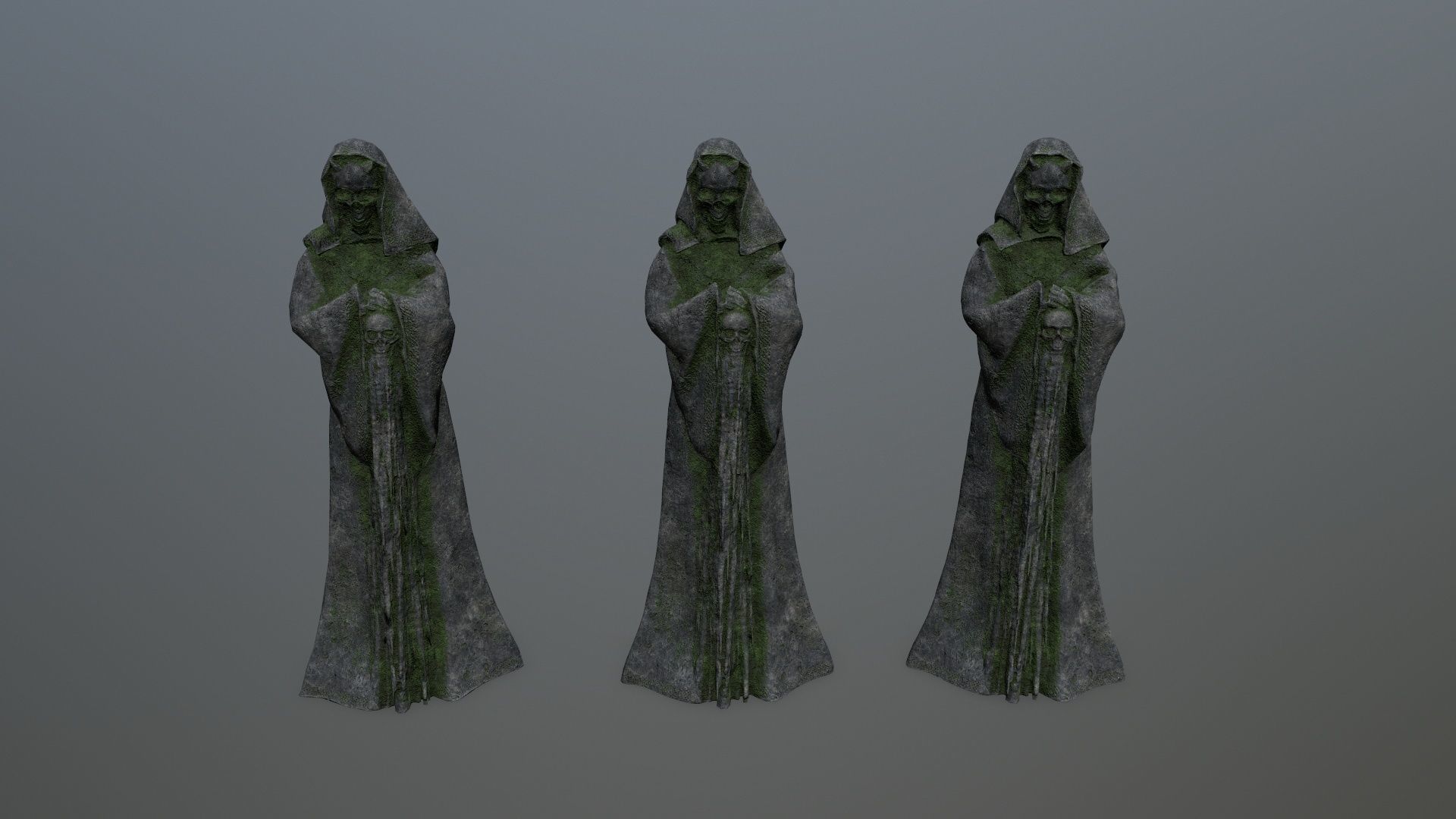 statue Low-poly 3D model_12