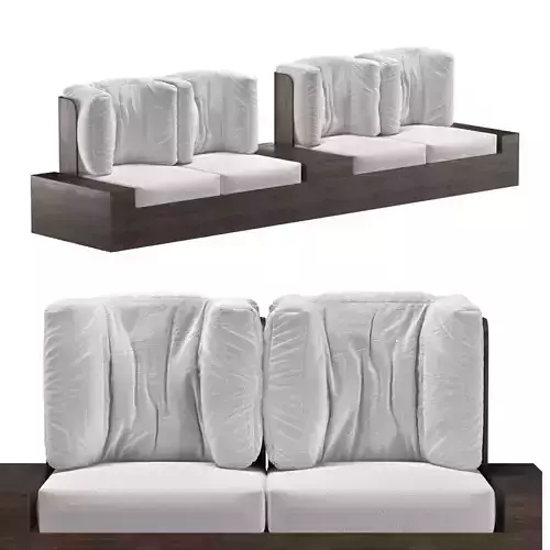 lounge chair pillow 3D model