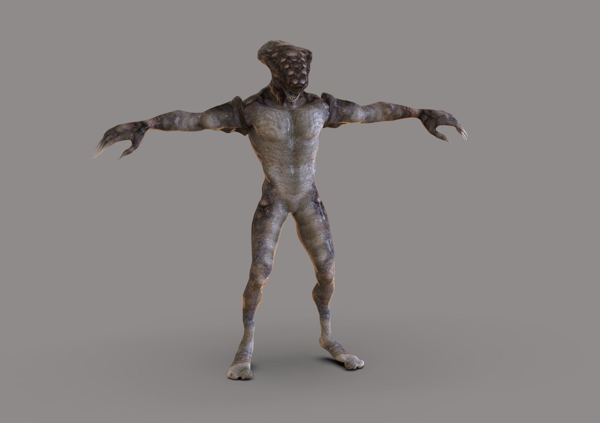 Vr Alien Model 3D model Alien Creature VR / AR / low-poly | CGTrader