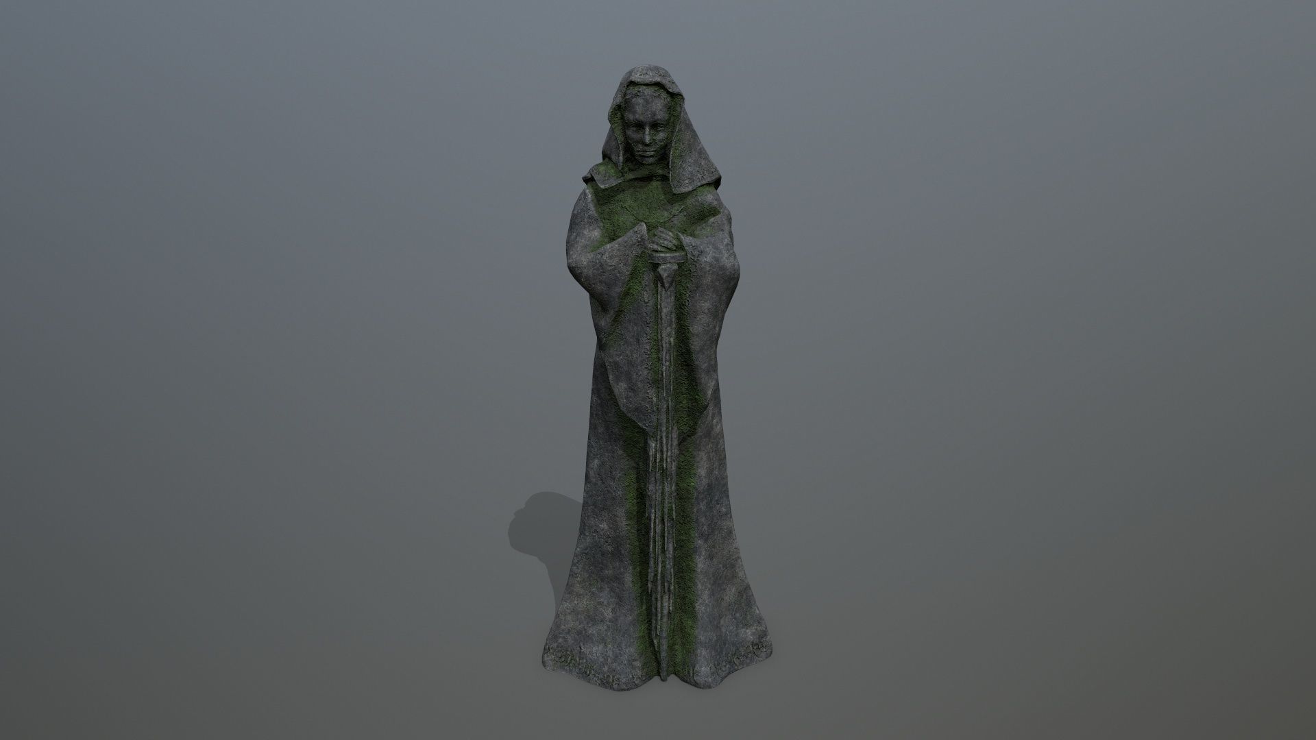 statue Low-poly 3D model_2