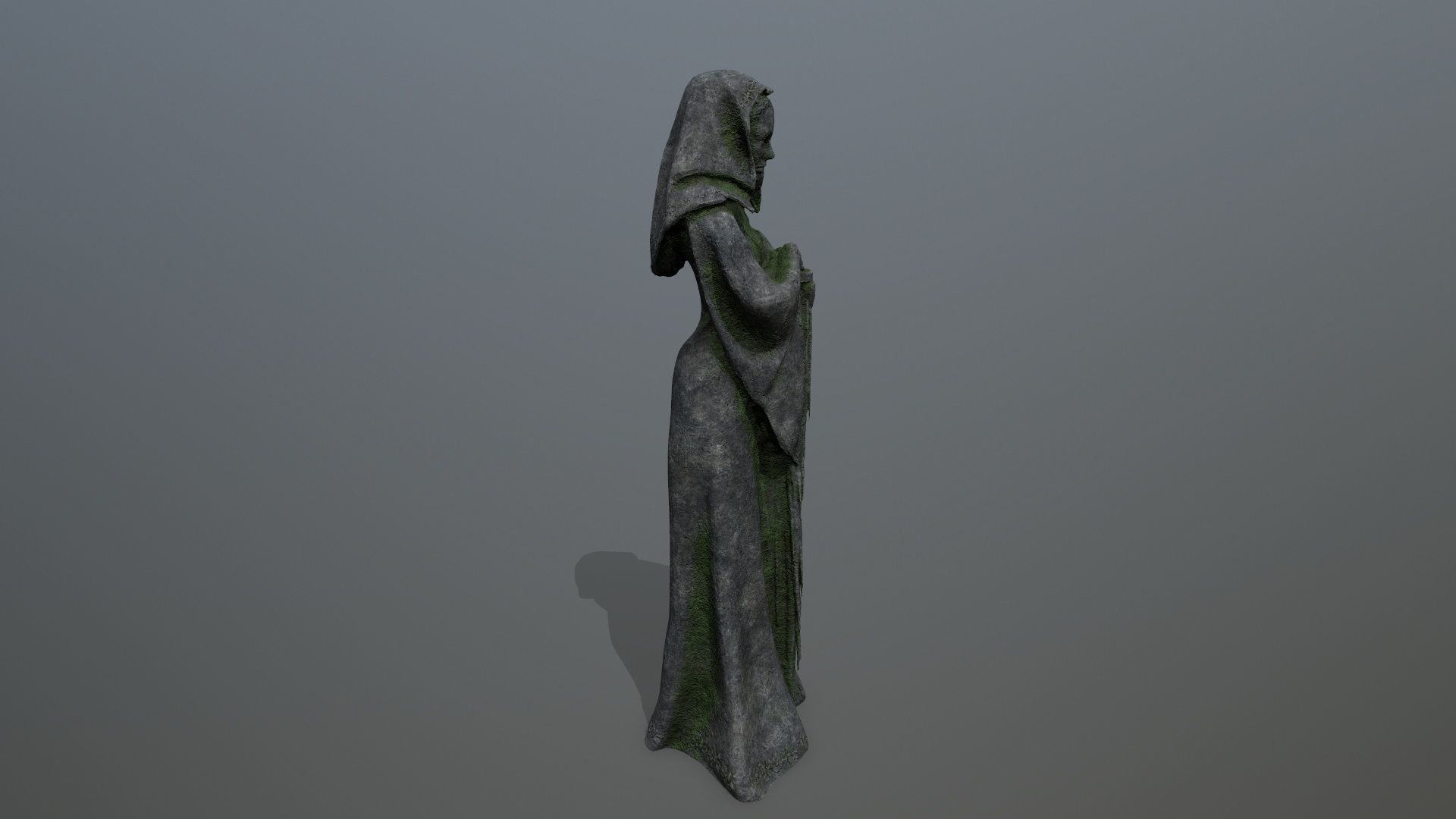 statue Low-poly 3D model_4