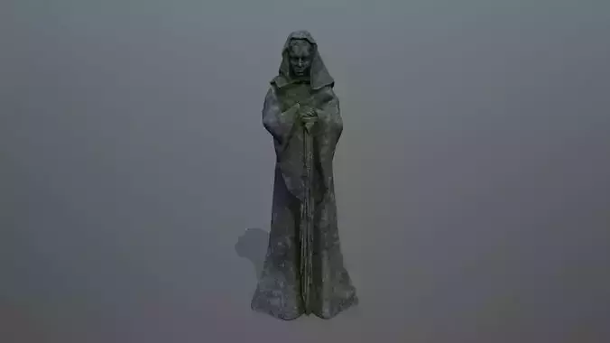 statue Low-poly 3D model statue Low-poly 3D model