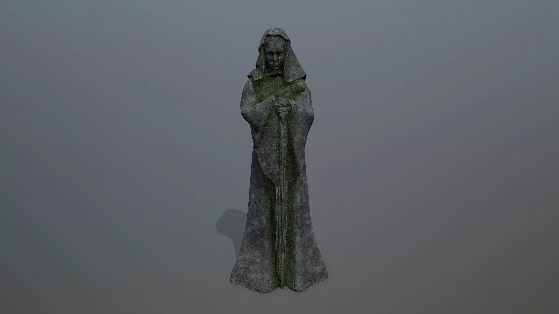 statue Low-poly 3D model_0