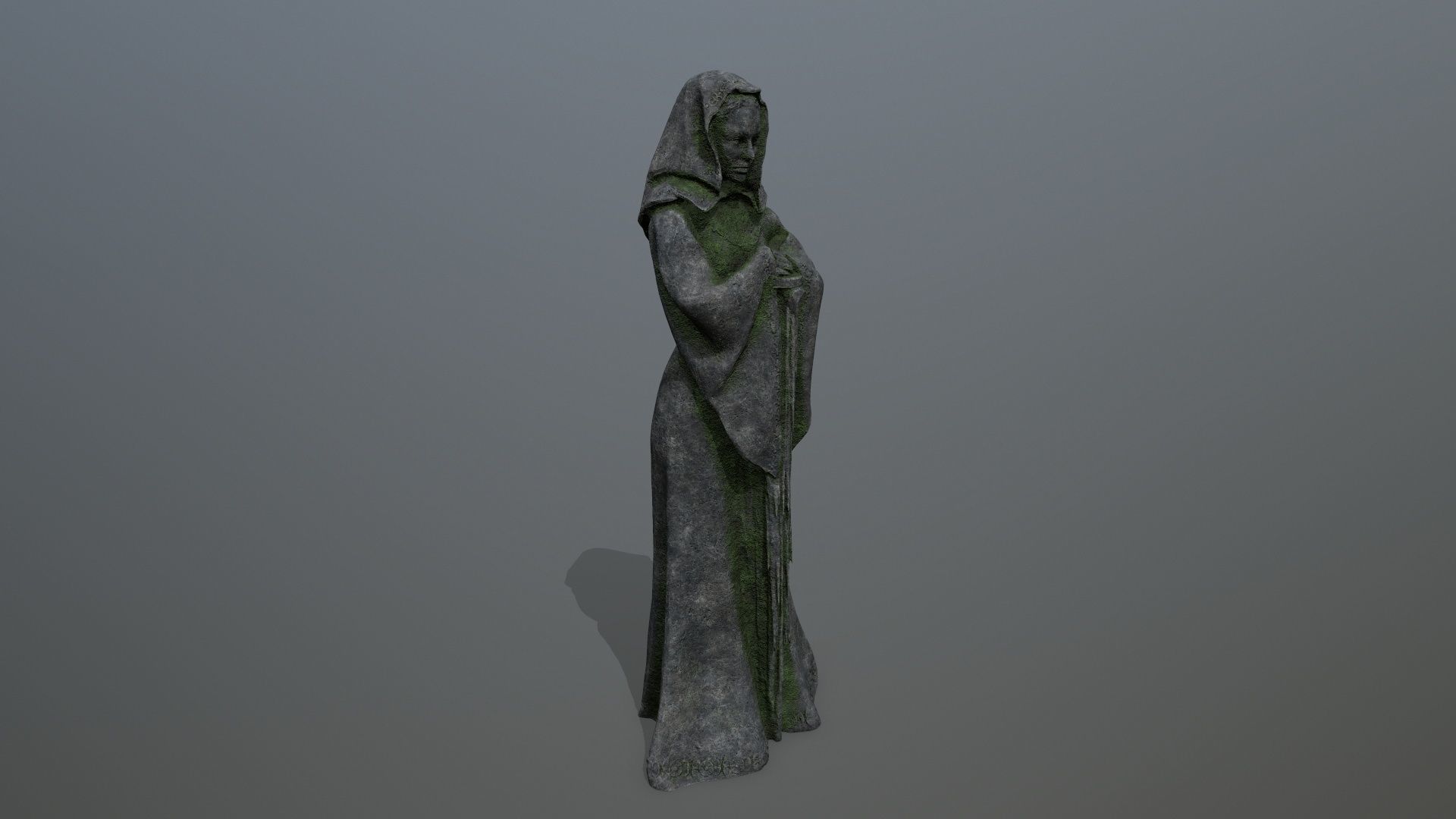 statue Low-poly 3D model_3