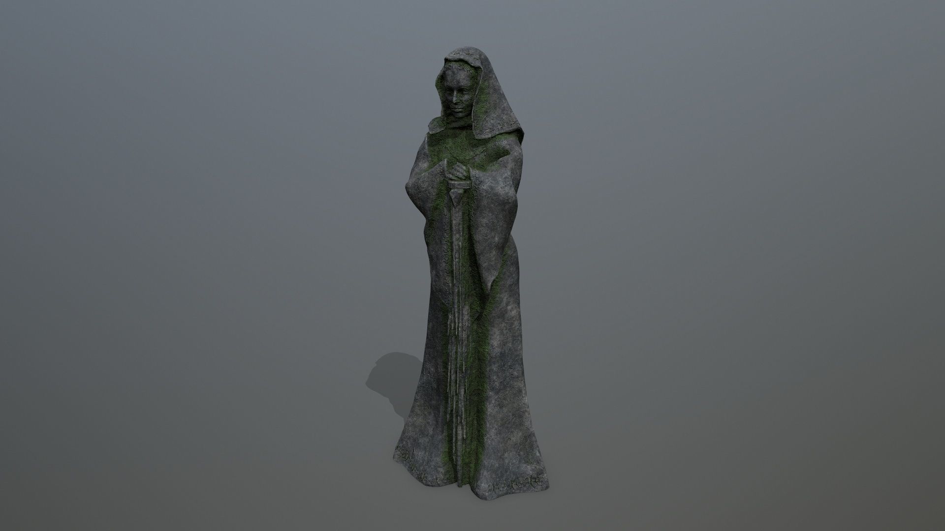 statue Low-poly 3D model_9