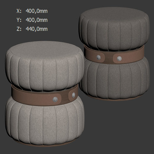 Meada Stool by Alva Musa 3D model 3