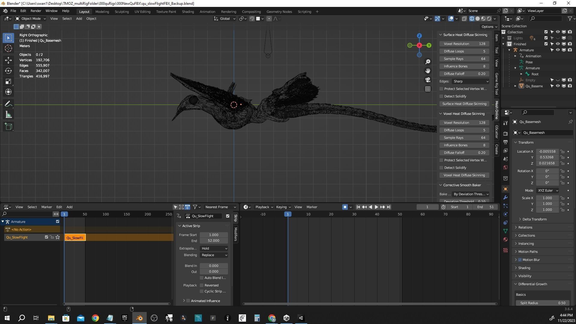 Qu - All Tomorrows - High Poly Low-poly 3D model_7