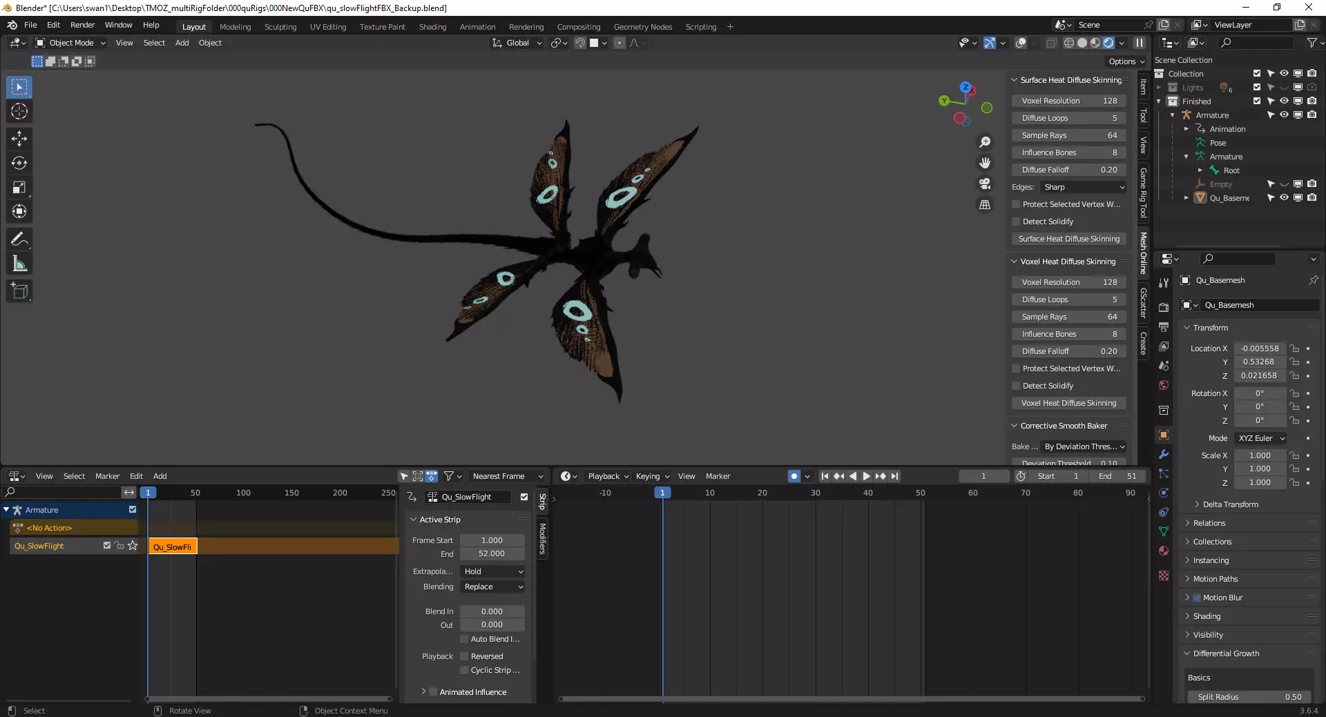 Qu - All Tomorrows - High Poly Low-poly 3D model_0