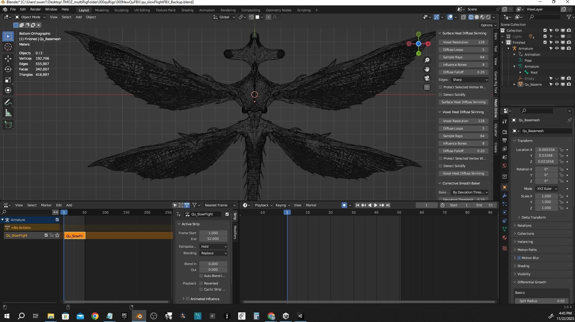 Qu - All Tomorrows - High Poly Low-poly 3D model_8