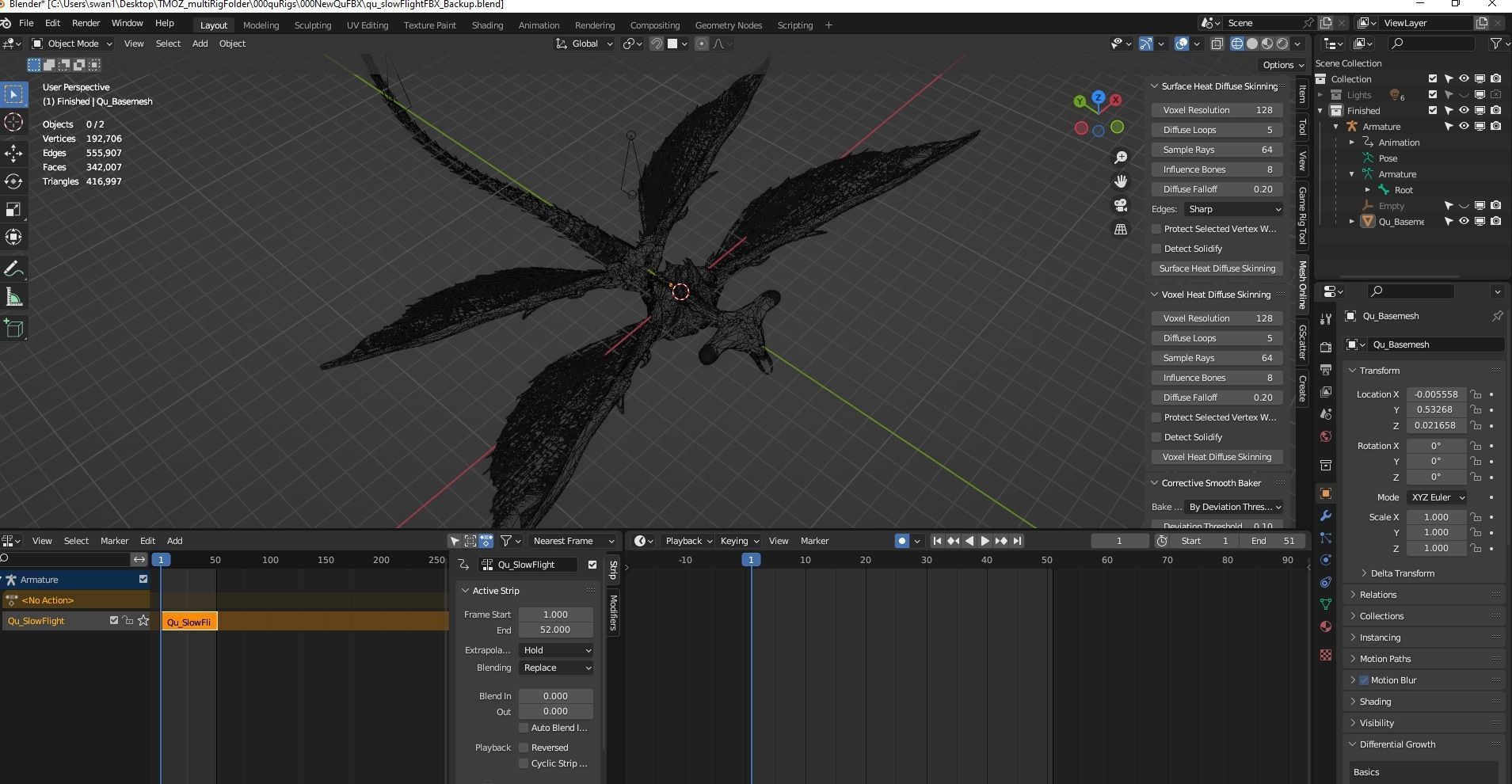 Qu - All Tomorrows - High Poly Low-poly 3D model_5