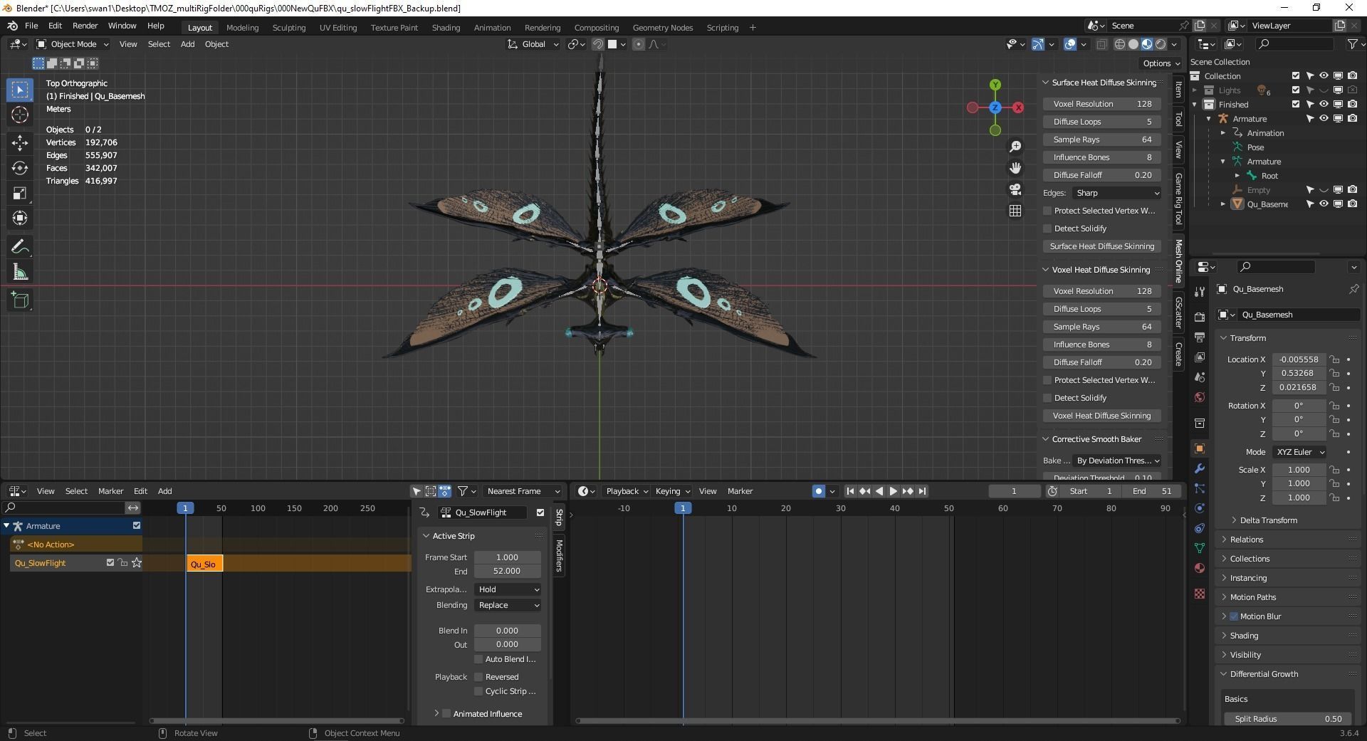 Qu - All Tomorrows - High Poly Low-poly 3D model_11