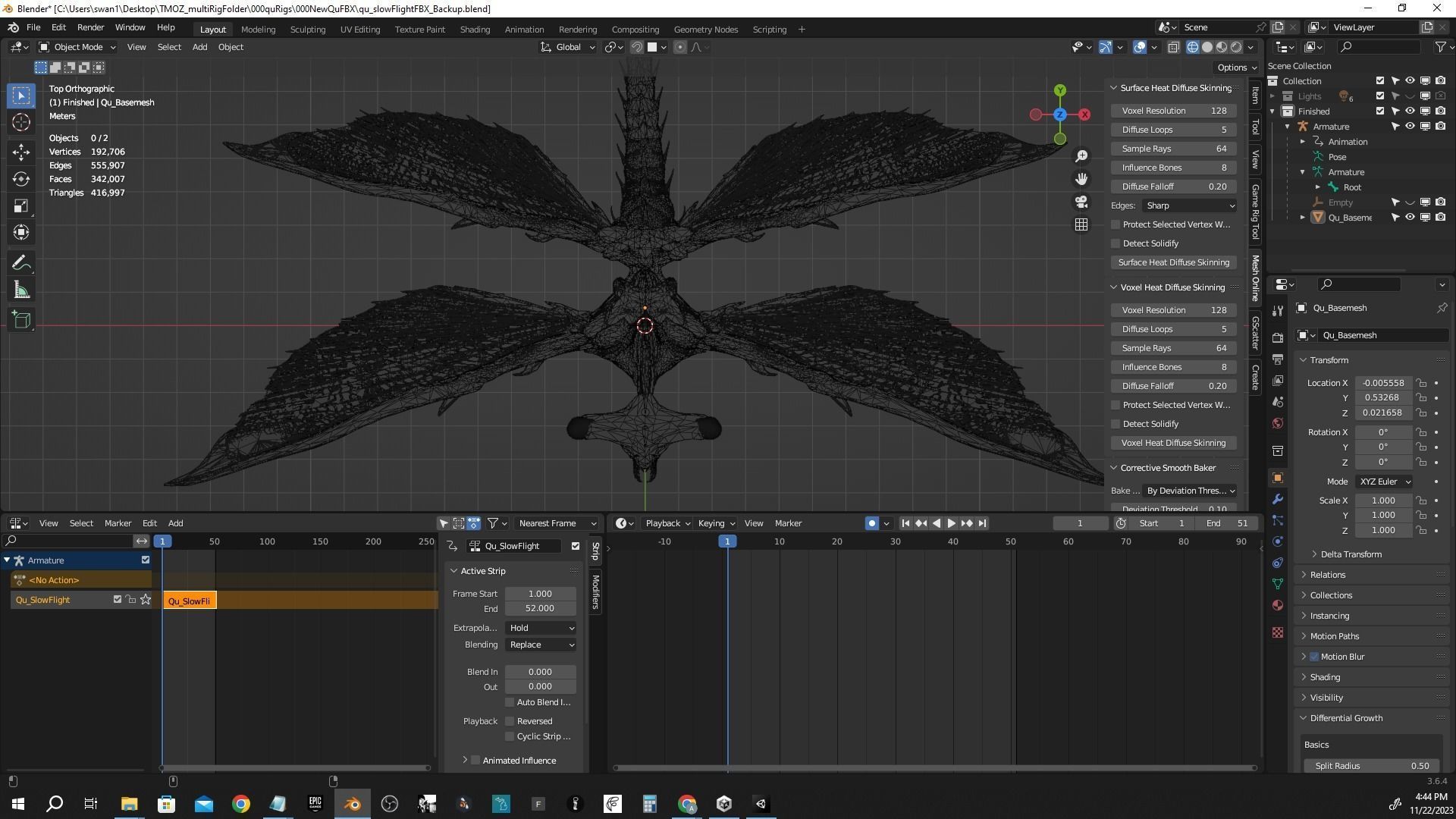 Qu - All Tomorrows - High Poly Low-poly 3D model_6