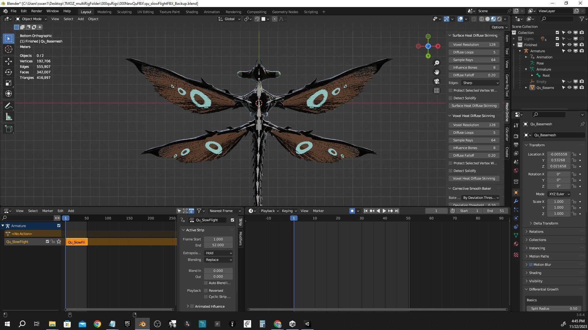 Qu - All Tomorrows - High Poly Low-poly 3D model_10
