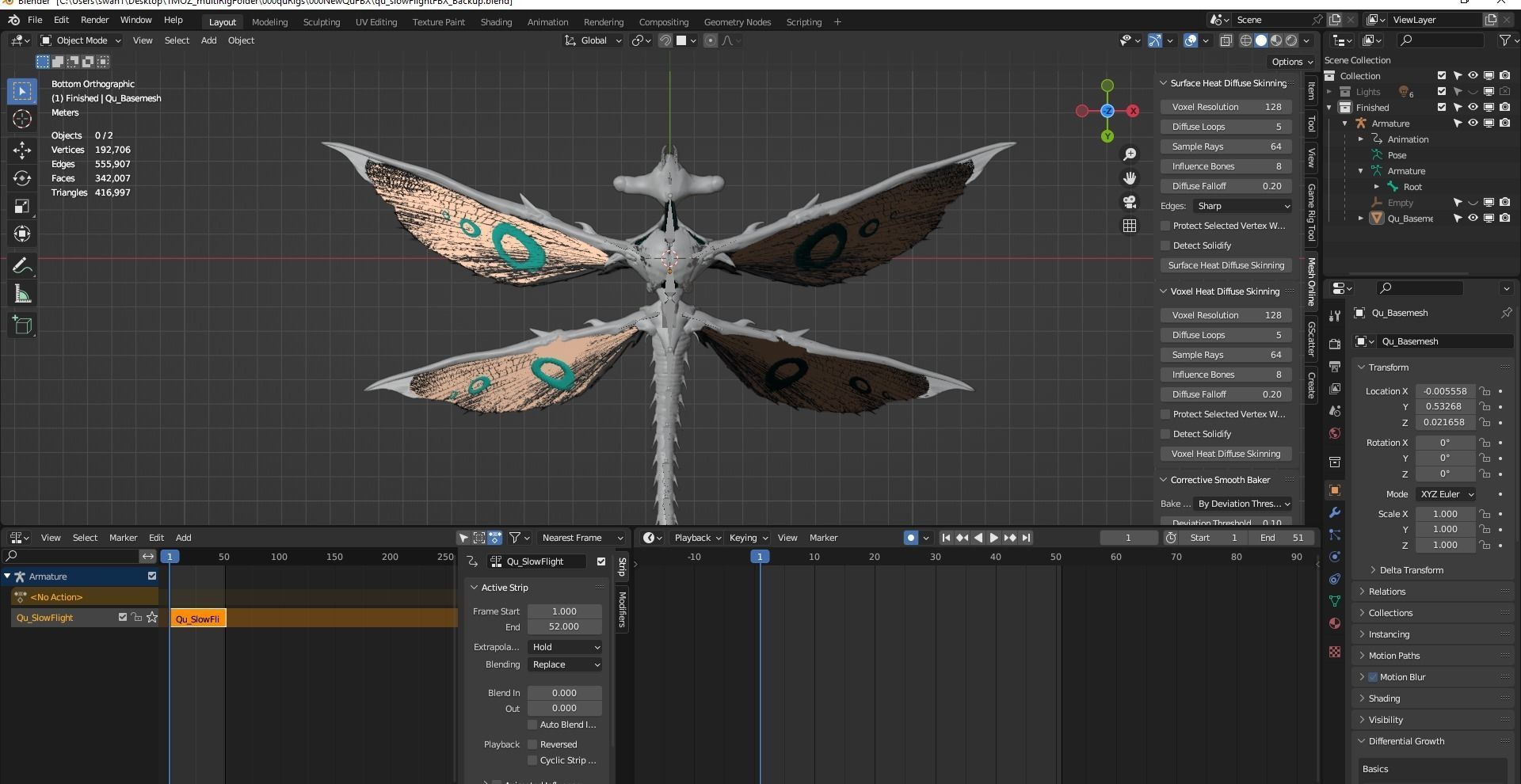 Qu - All Tomorrows - High Poly Low-poly 3D model_9
