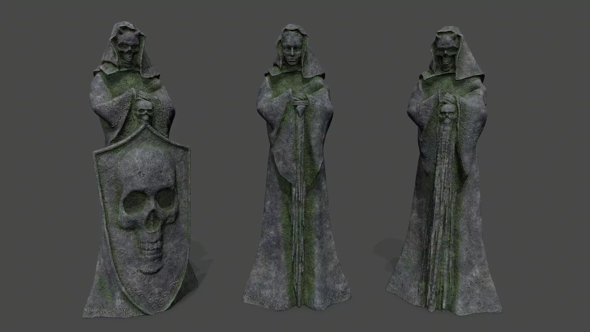 statue set 3D Model Collection_0