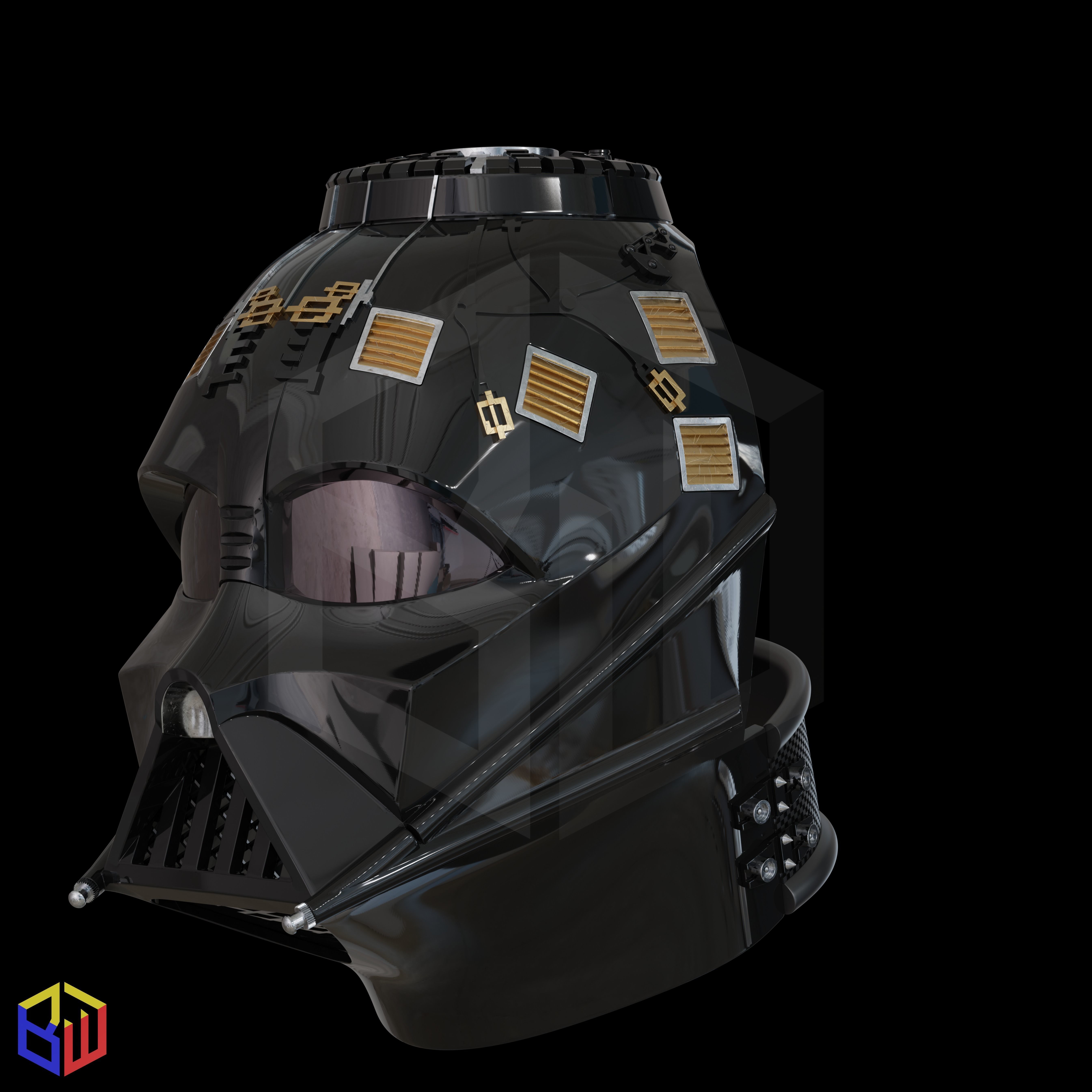 Darth Vader Episode VI Helmet 3D print model_3