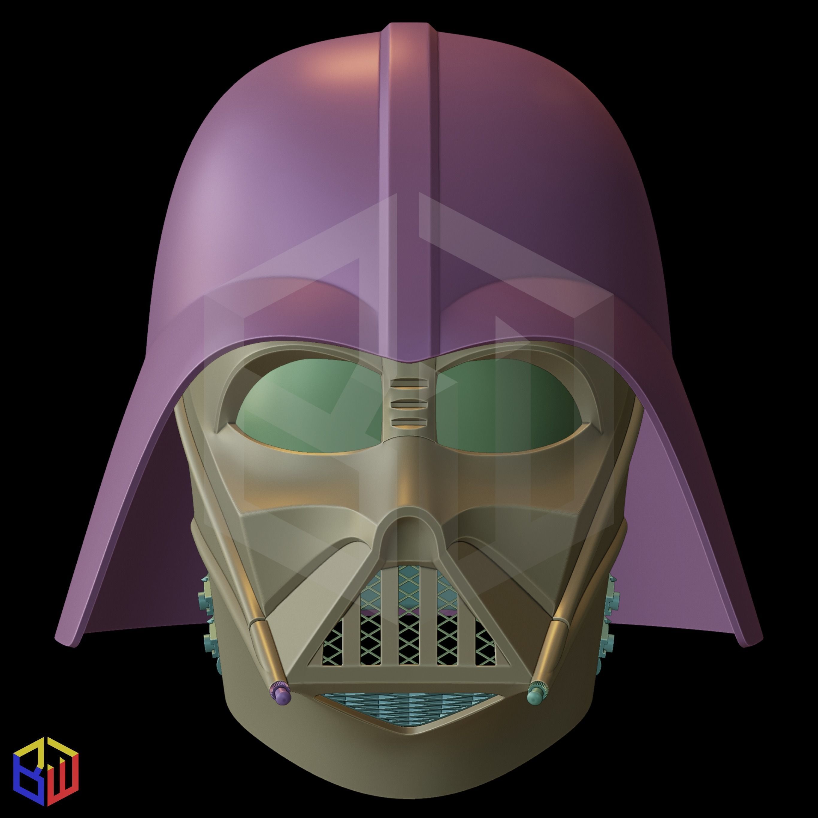 Darth Vader Episode VI Helmet 3D print model_6