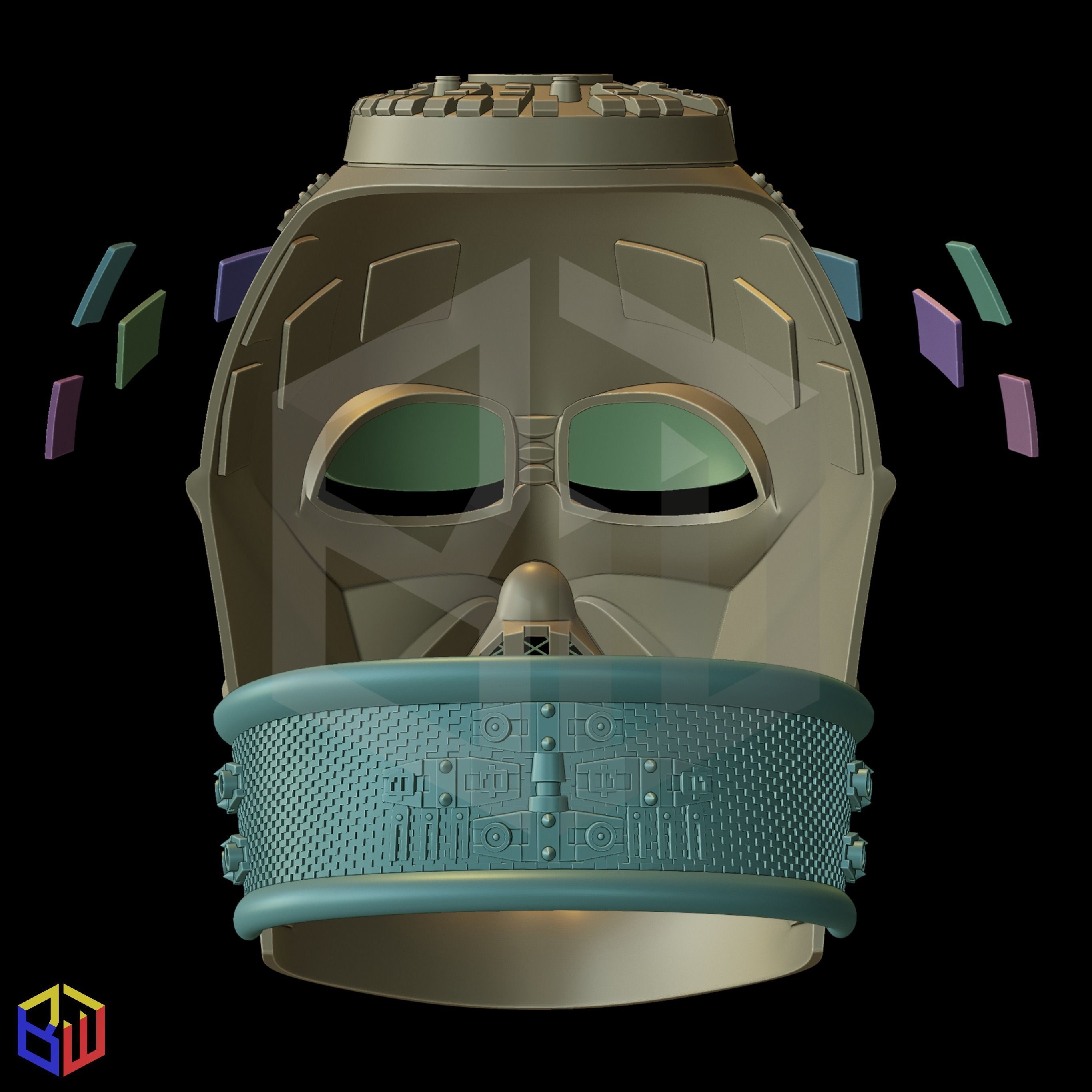 Darth Vader Episode VI Helmet 3D print model_13