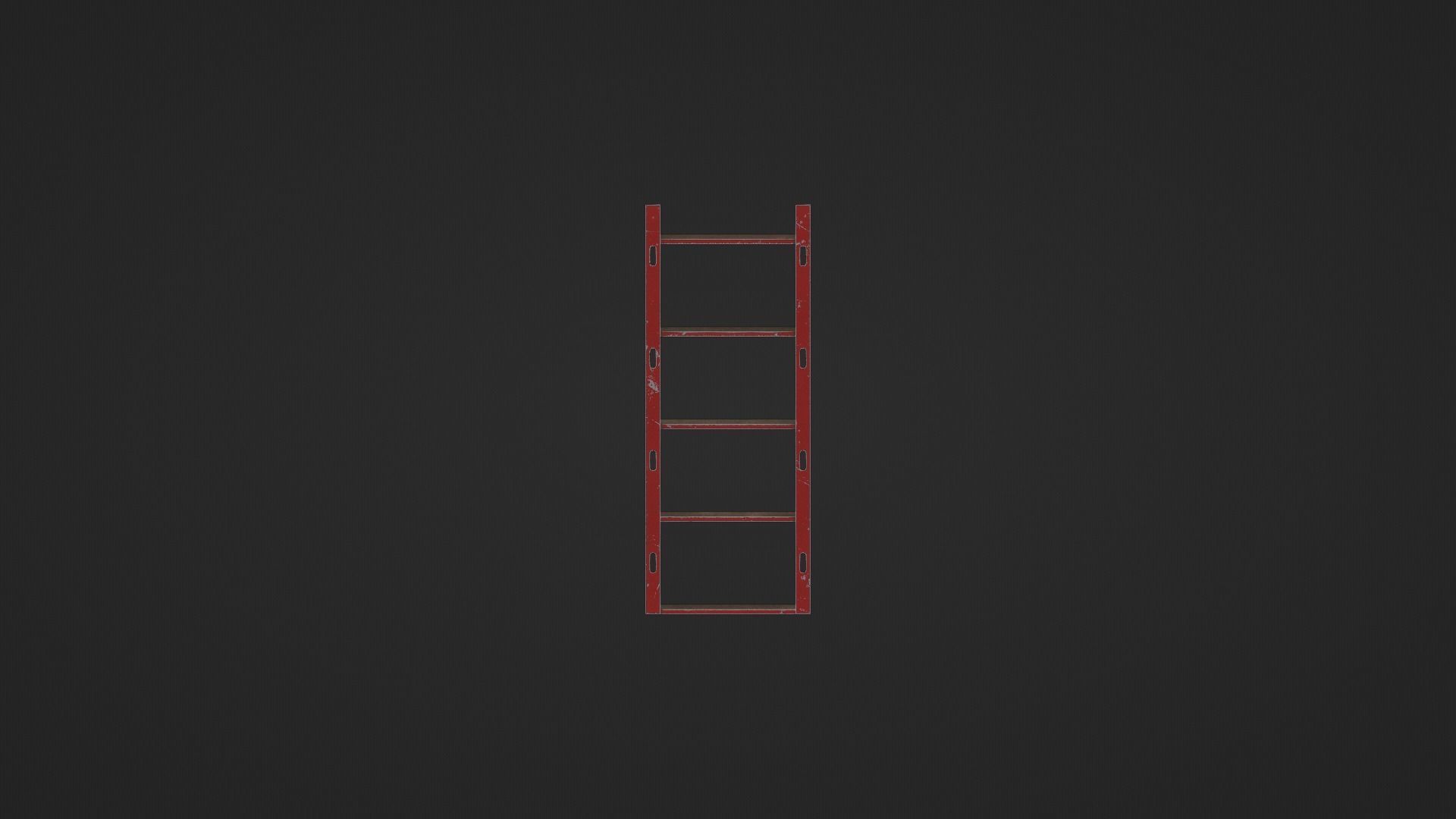 Metallic Industrial Shelve Asset Low-poly 3D model_15