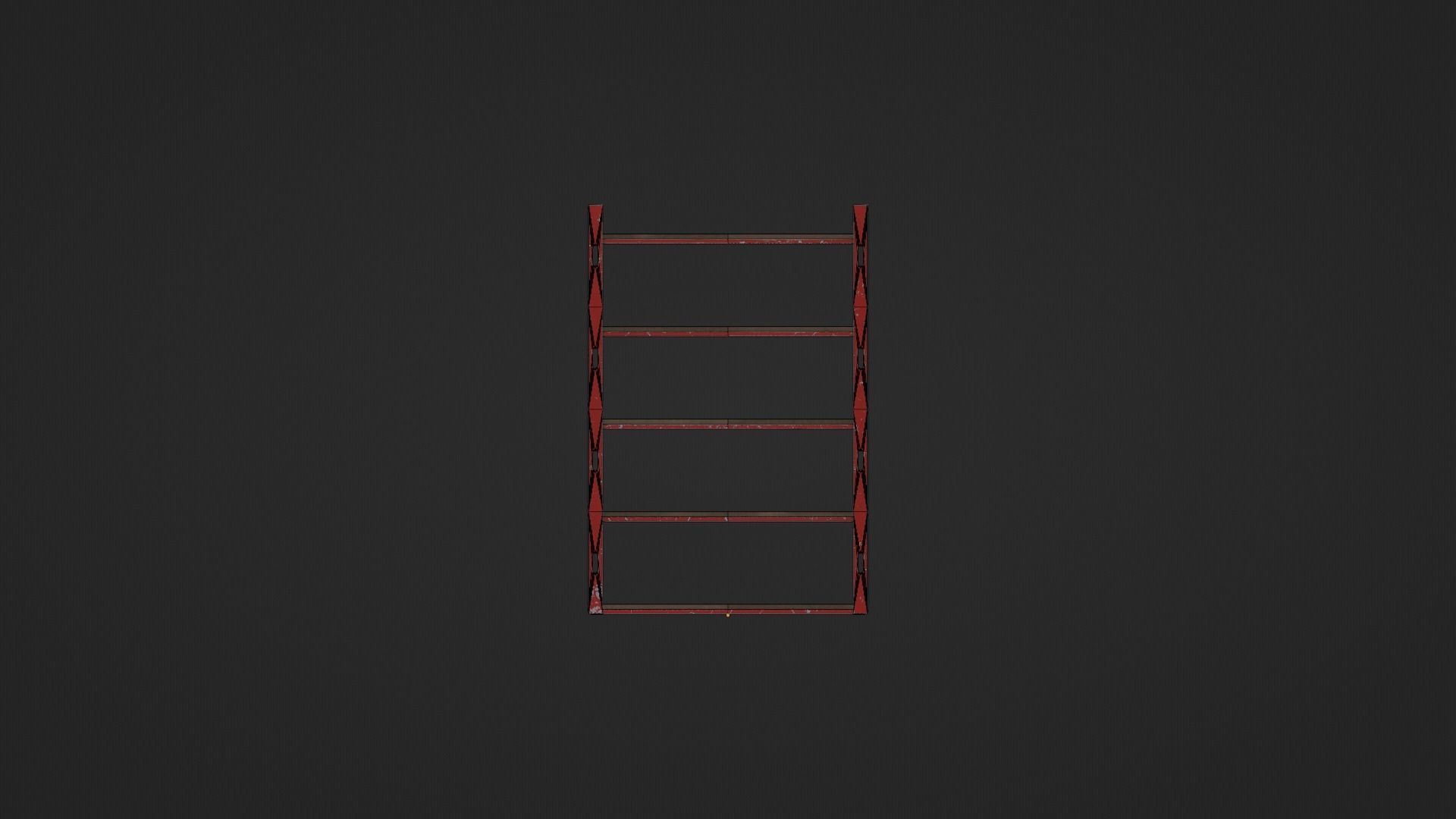 Metallic Industrial Shelve Asset Low-poly 3D model_14