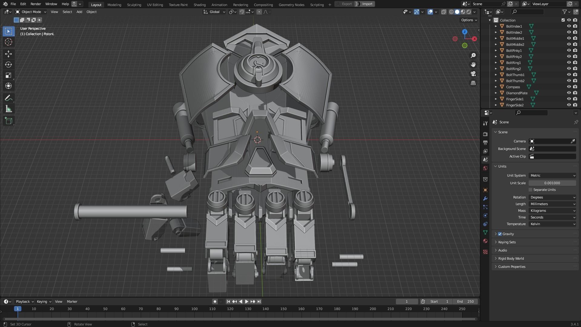 Arcane Vi Atlas Gauntlet for Cosplay 3D print model_12