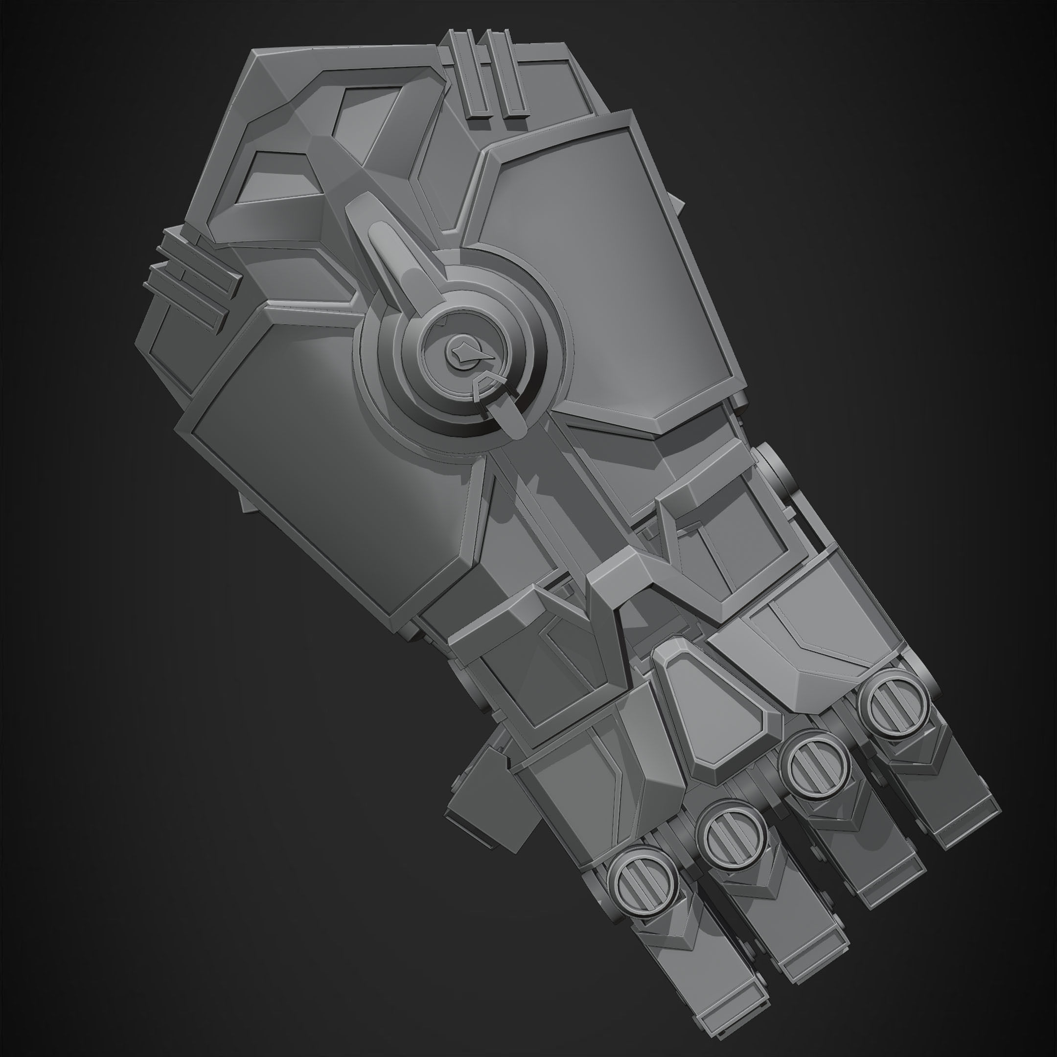 Arcane Vi Atlas Gauntlet for Cosplay 3D print model_15