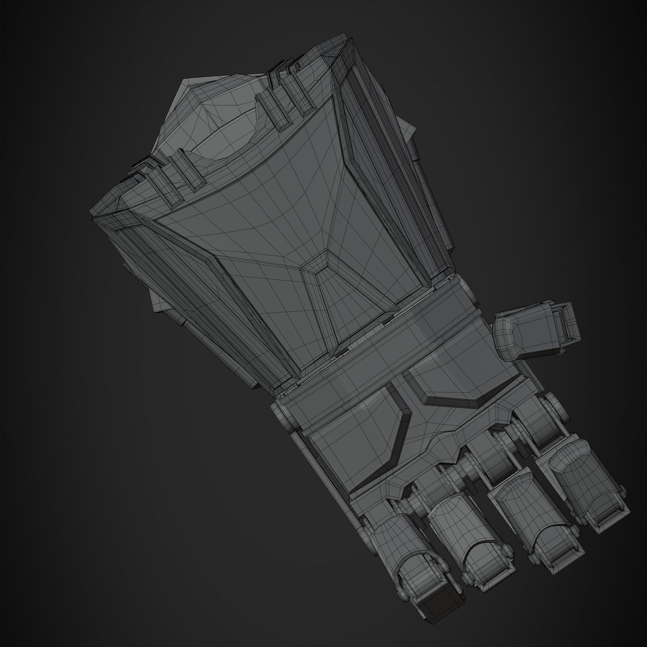 Arcane Vi Atlas Gauntlet for Cosplay 3D print model_20