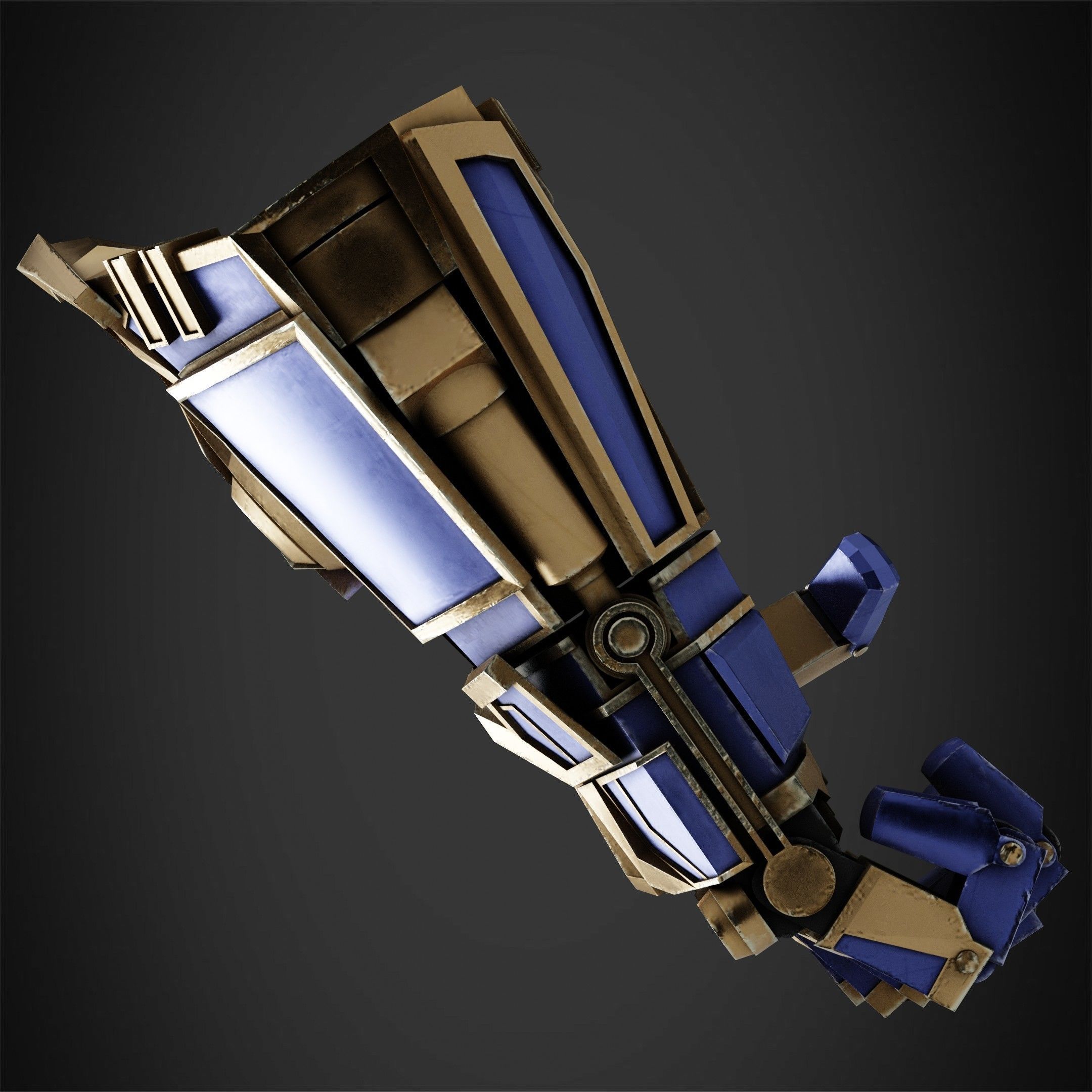Arcane Vi Atlas Gauntlet for Cosplay 3D print model_4