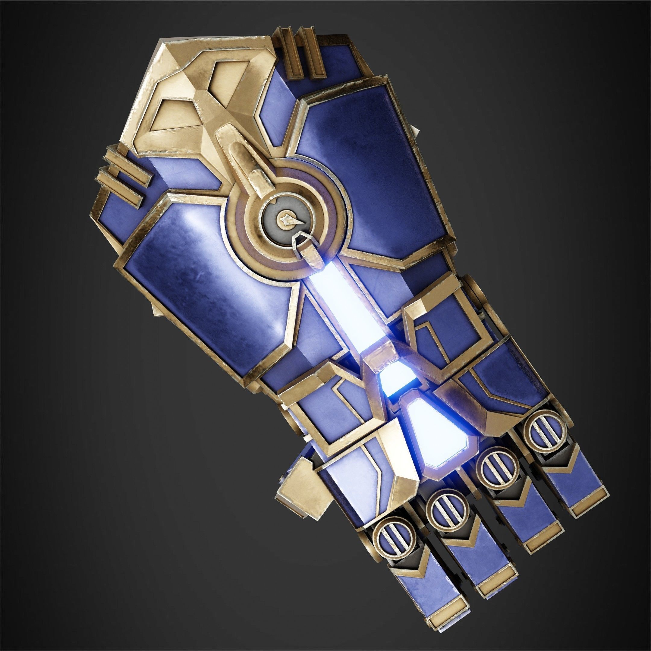 Arcane Vi Atlas Gauntlet for Cosplay 3D print model_2