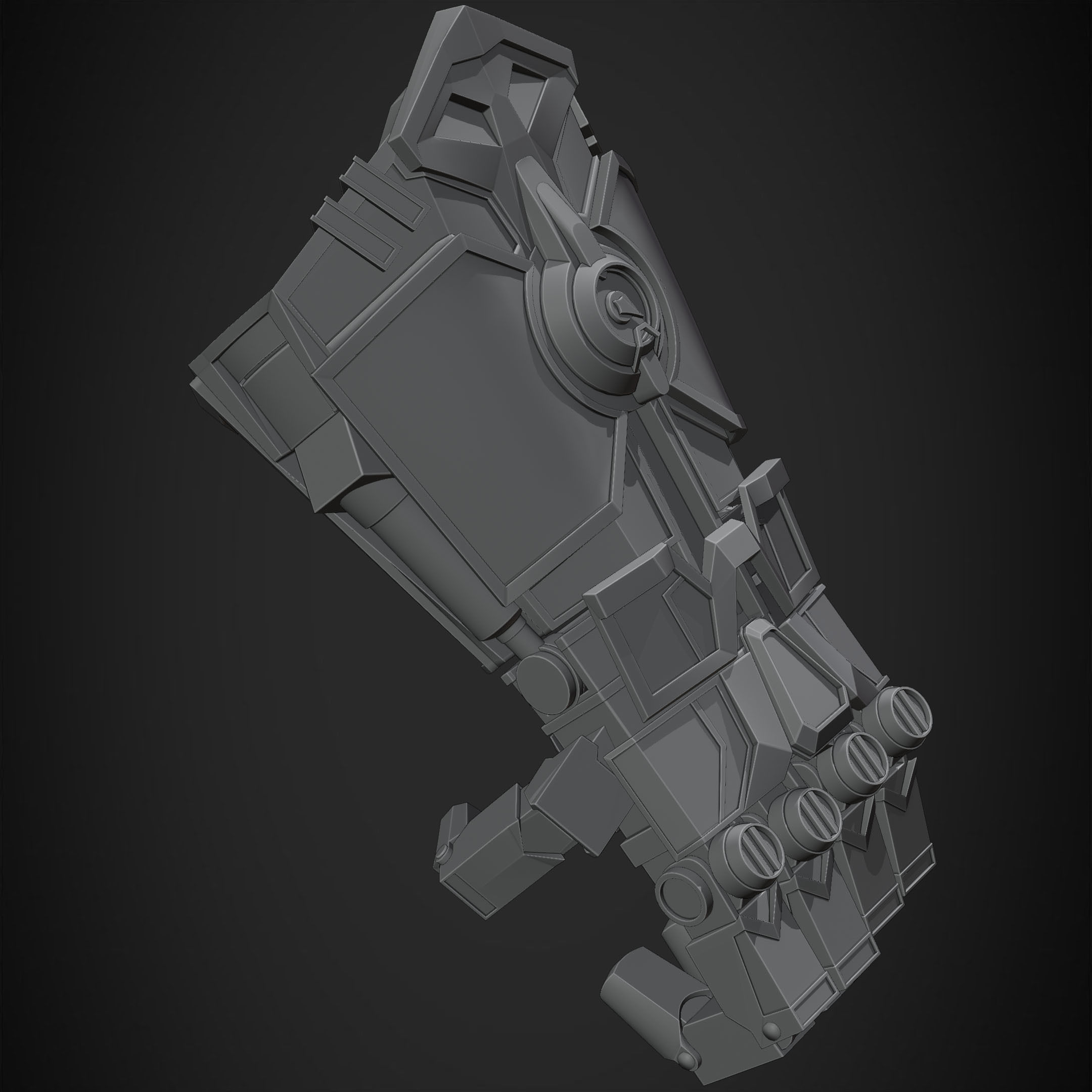 Arcane Vi Atlas Gauntlet for Cosplay 3D print model_17