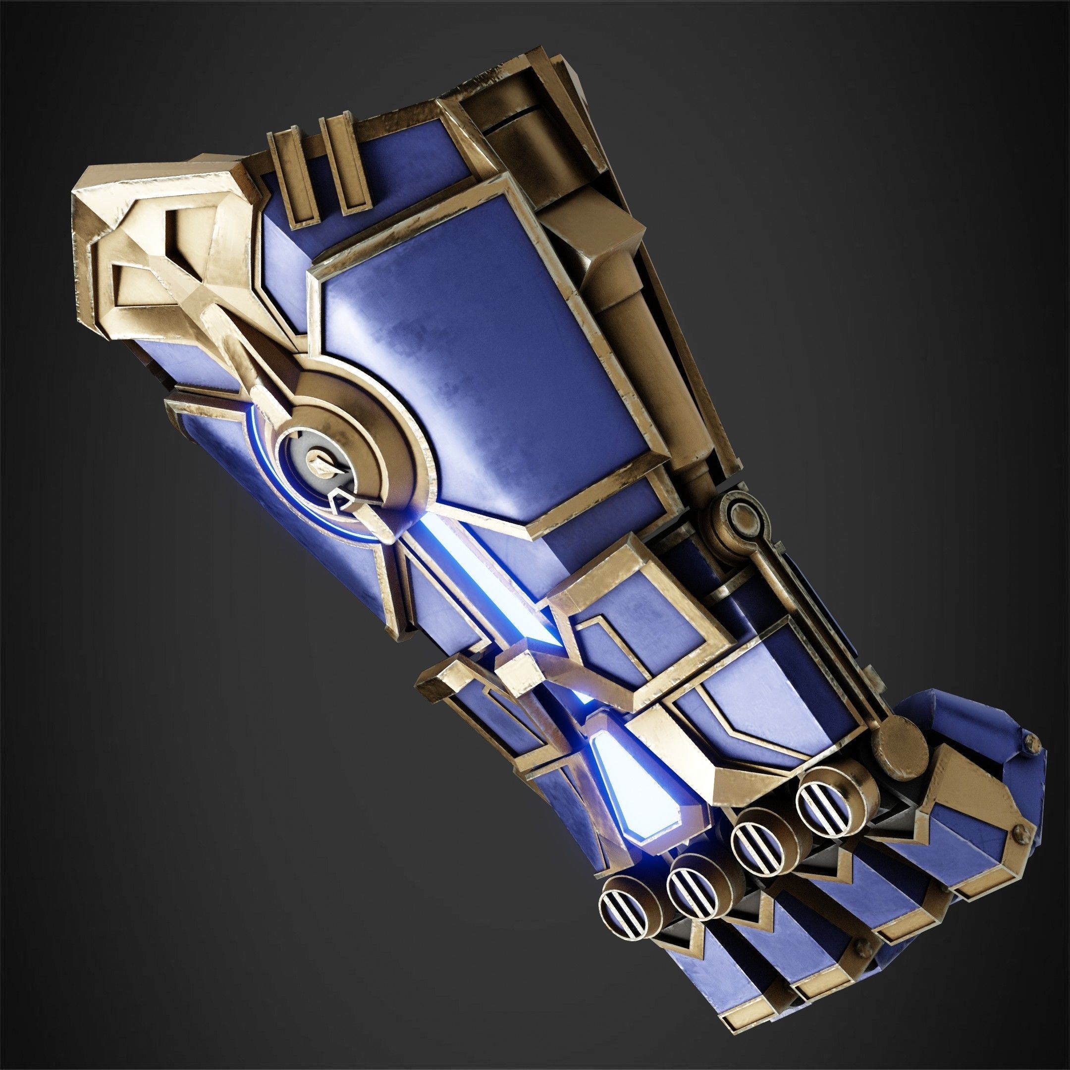 Arcane Vi Atlas Gauntlet for Cosplay 3D print model_3