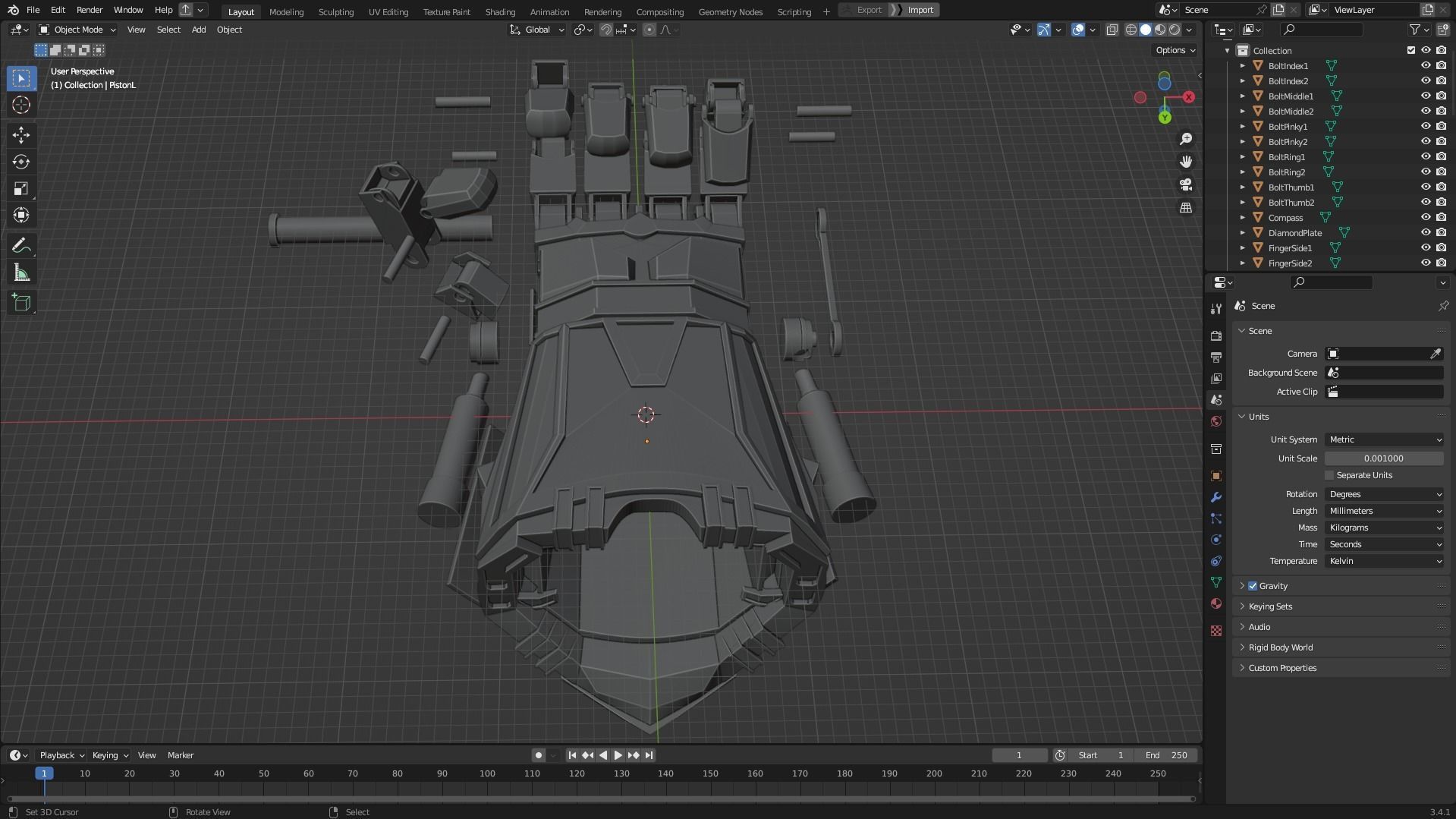 Arcane Vi Atlas Gauntlet for Cosplay 3D print model_13