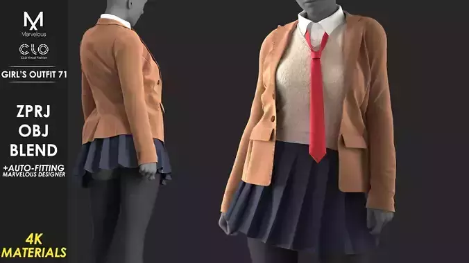 Girls Outfit 71 - Marvelous Designer