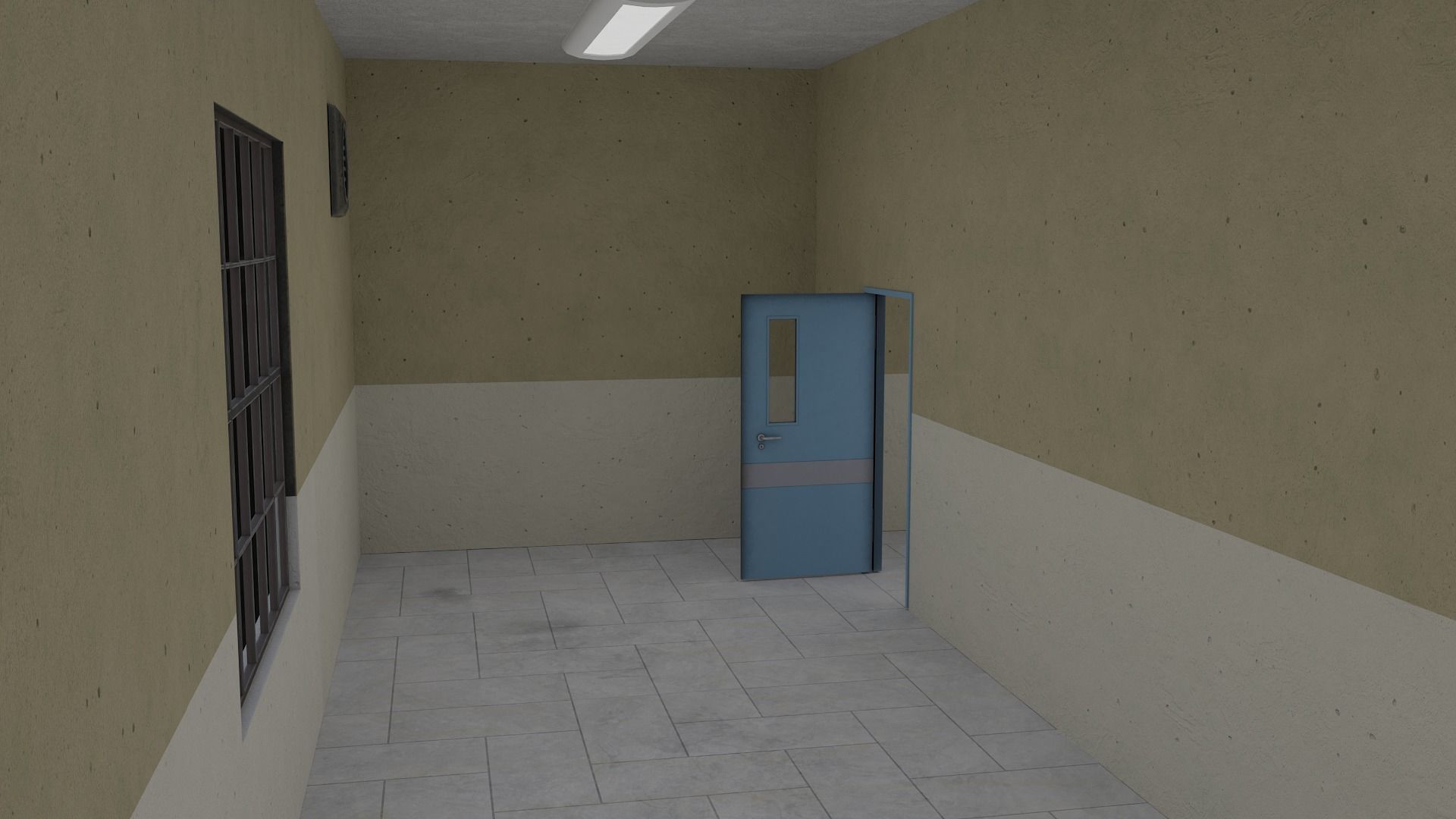 Modular Workshop Buildings Low-poly 3D model_10