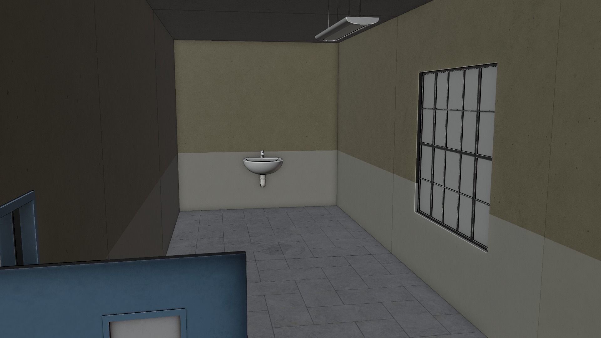 Modular Workshop Buildings Low-poly 3D model_33