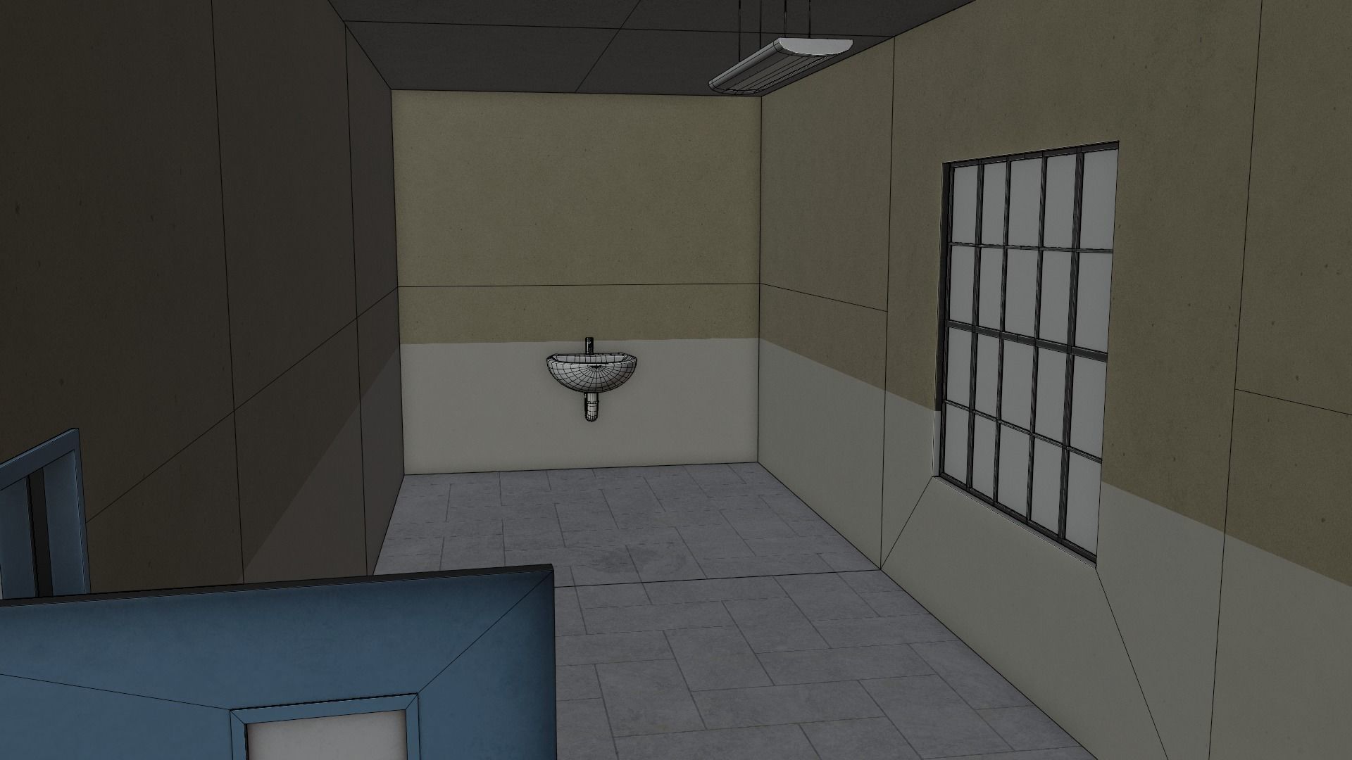 Modular Workshop Buildings Low-poly 3D model_34