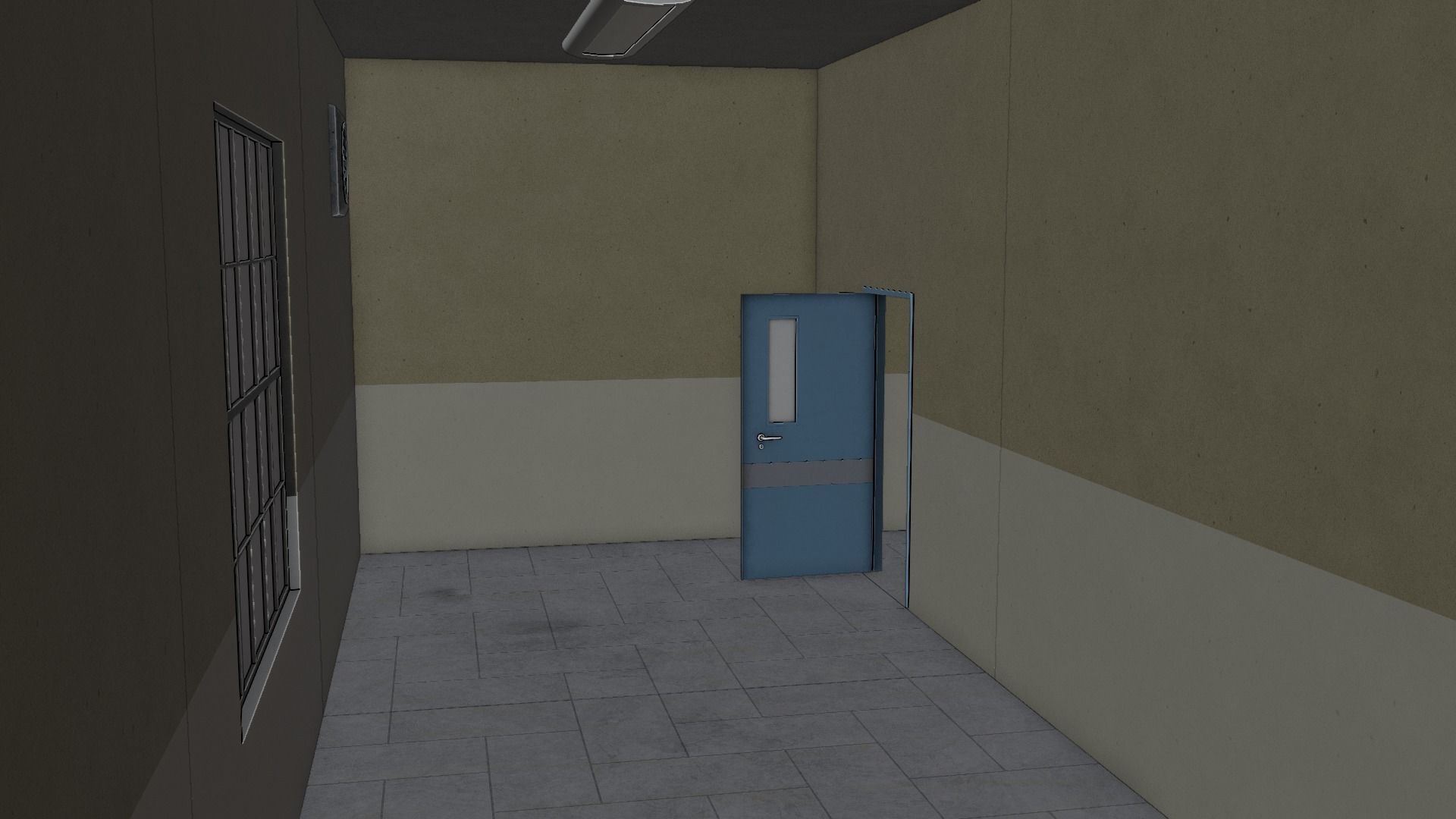 Modular Workshop Buildings Low-poly 3D model_29