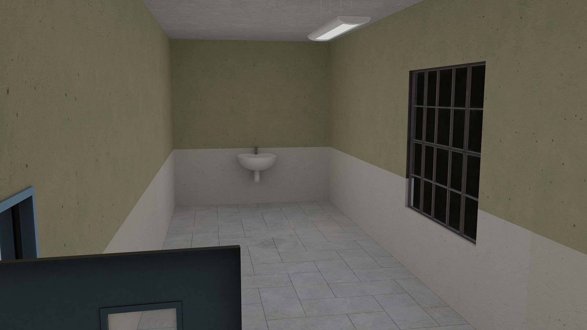 Modular Workshop Buildings Low-poly 3D model_11