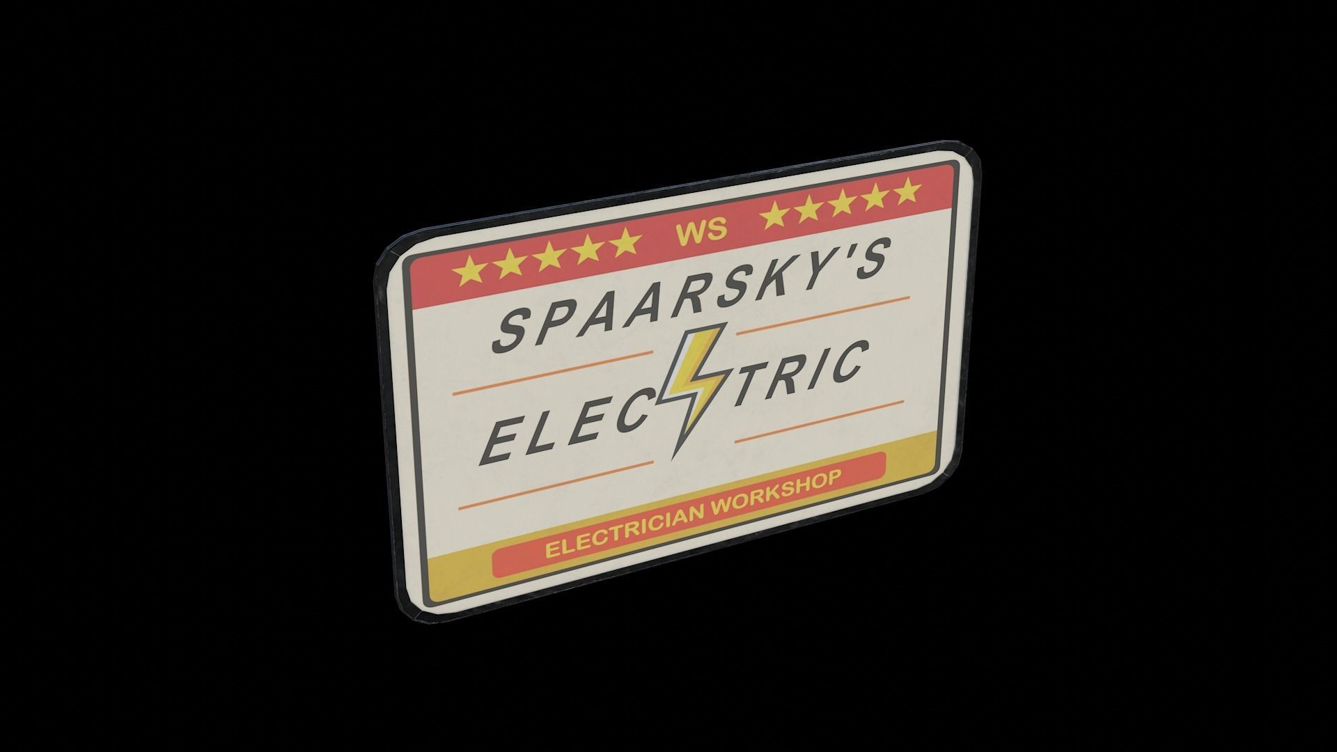 Modular Workshop Buildings Low-poly 3D model_67