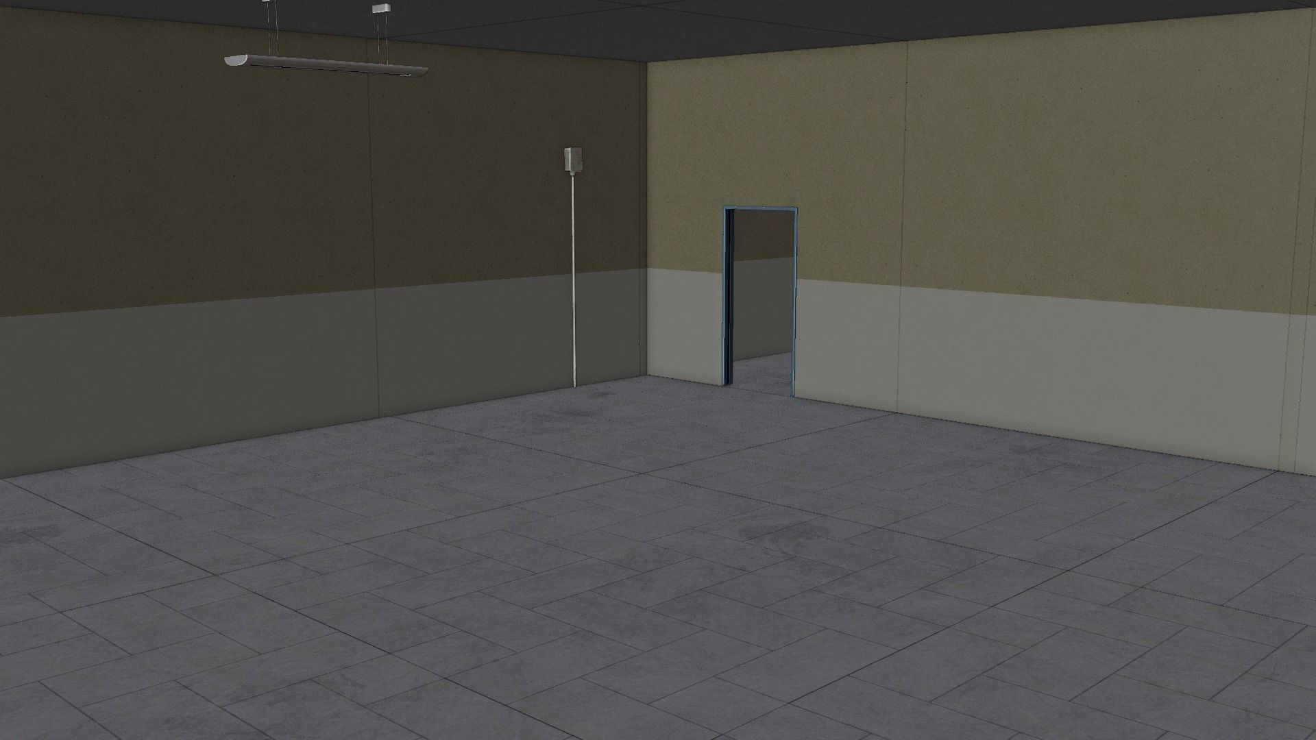 Modular Workshop Buildings Low-poly 3D model_15