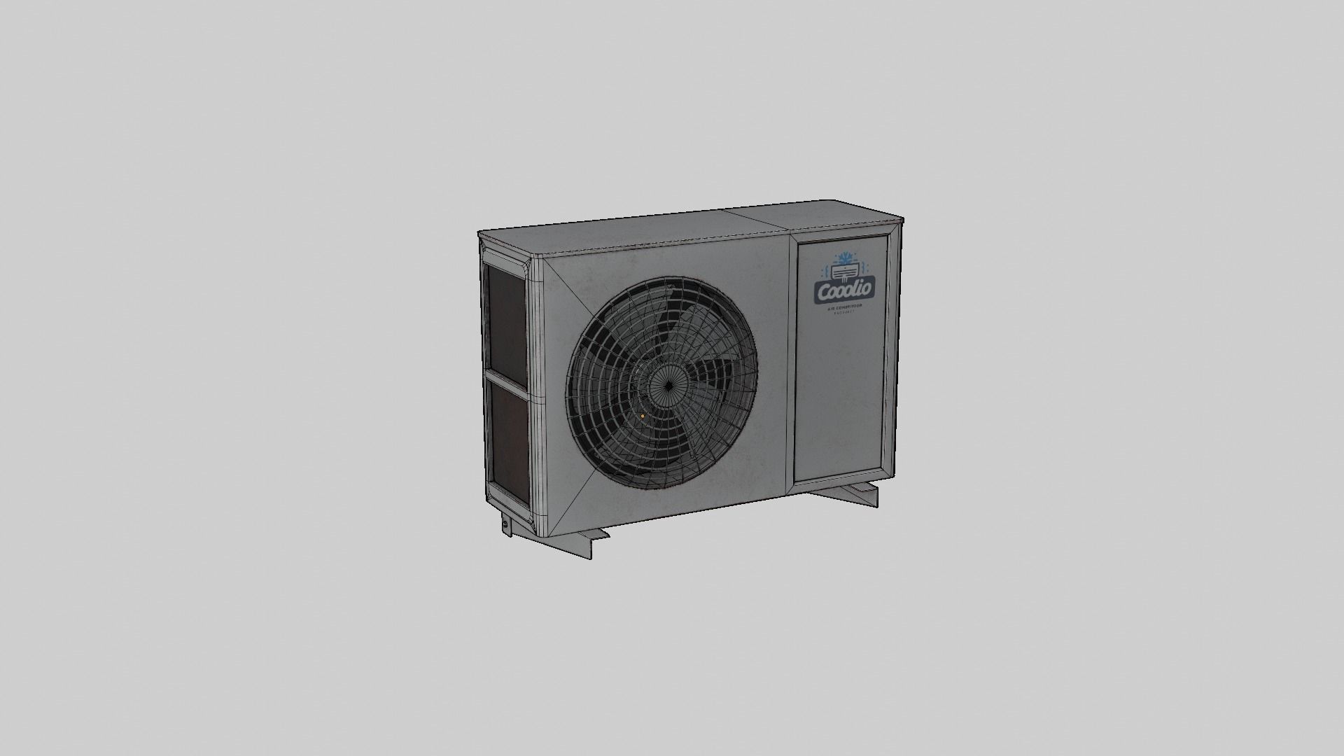 Modular Workshop Buildings Low-poly 3D model_45