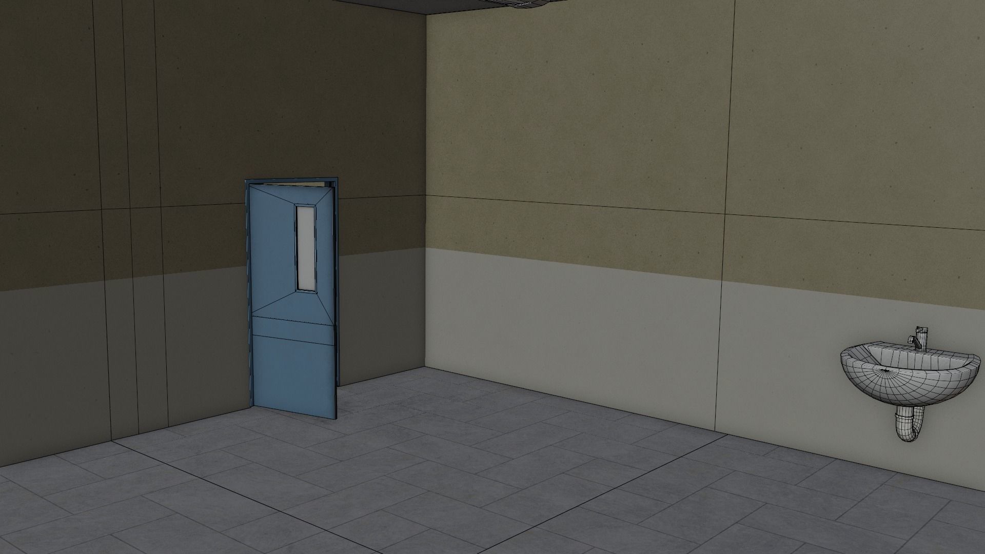 Modular Workshop Buildings Low-poly 3D model_20