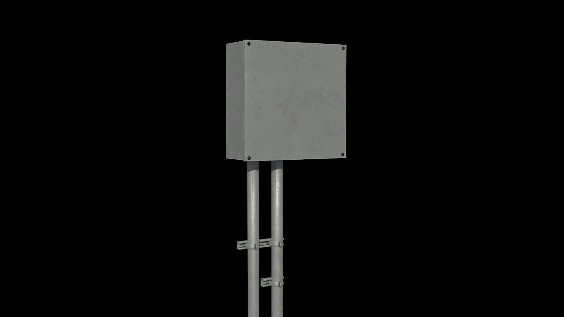 Modular Workshop Buildings Low-poly 3D model_49