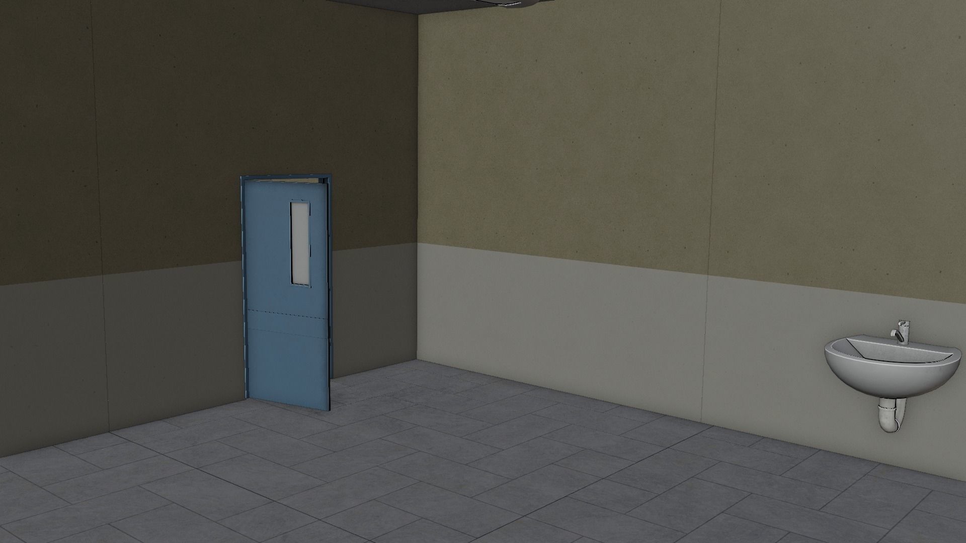 Modular Workshop Buildings Low-poly 3D model_19