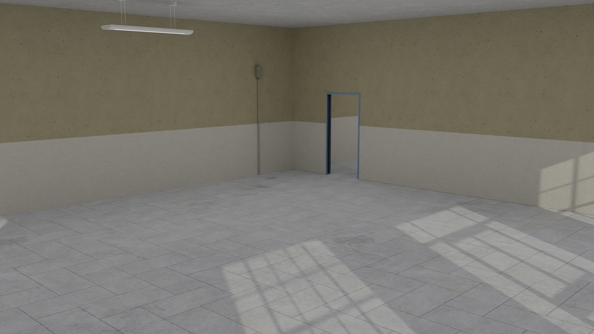 Modular Workshop Buildings Low-poly 3D model_2